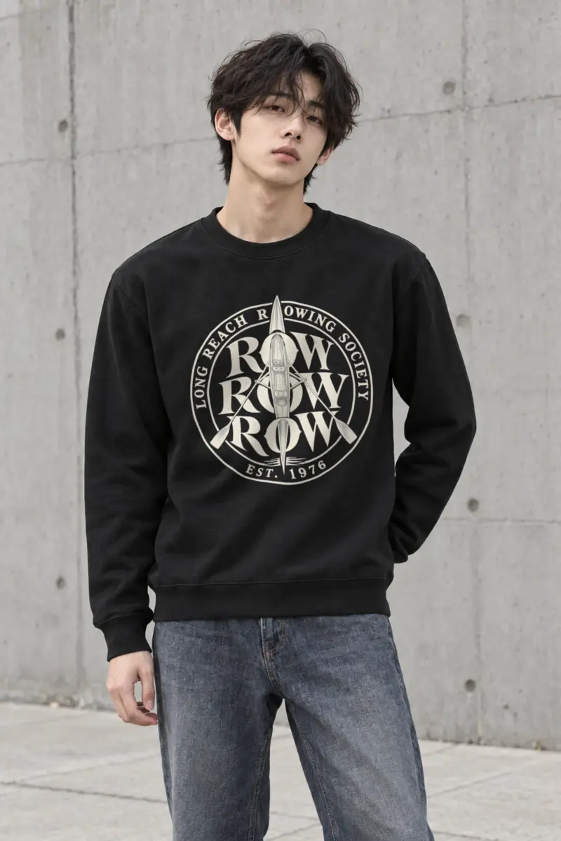 "Long Reach Rowing Society" Heavy Blend Unisex Crewneck Sweatshirt