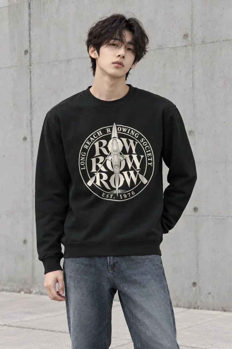 "Long Reach Rowing Society" Heavy Blend Unisex Crewneck Sweatshirt