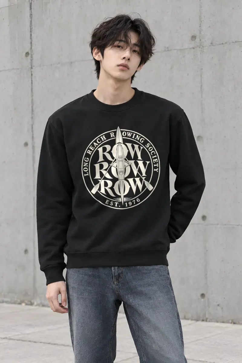 "Long Reach Rowing Society" Heavy Blend Unisex Crewneck Sweatshirt