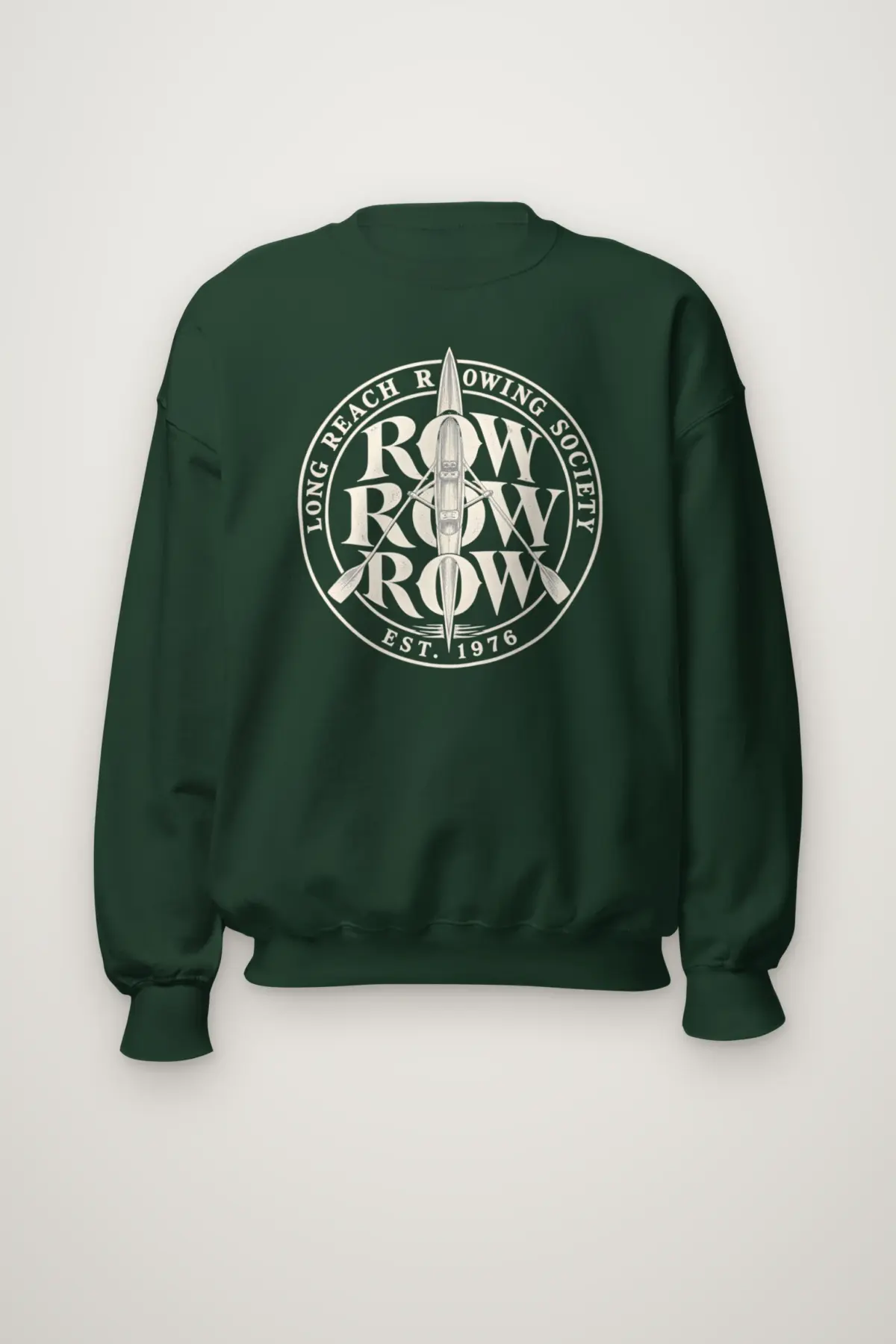 "Long Reach Rowing Society" Heavy Blend Unisex Crewneck Sweatshirt