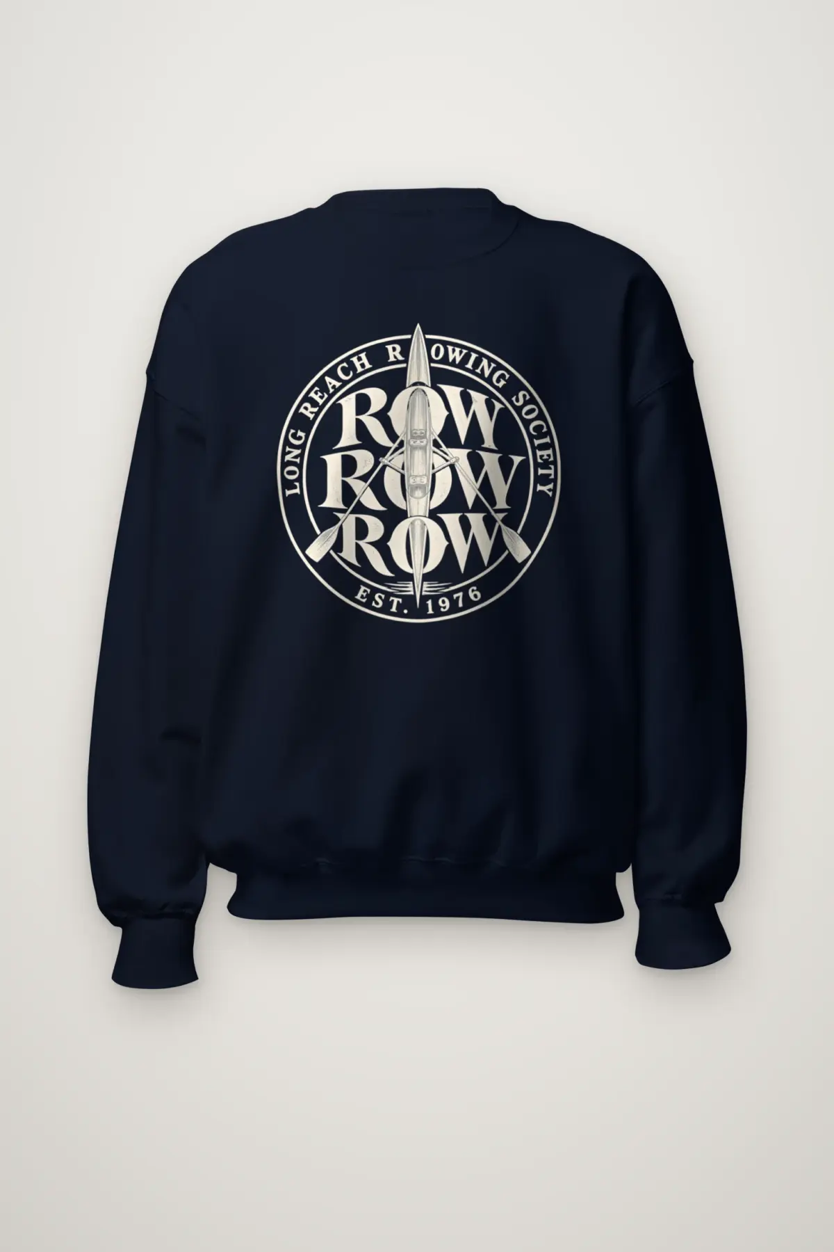 "Long Reach Rowing Society" Heavy Blend Unisex Crewneck Sweatshirt