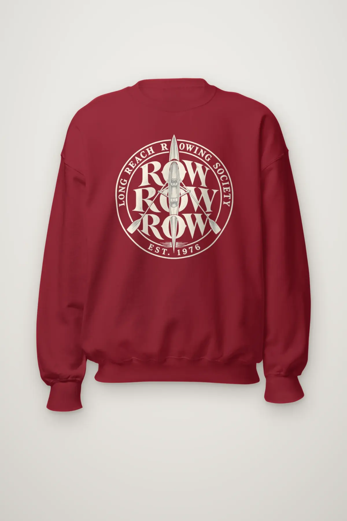 "Long Reach Rowing Society" Heavy Blend Unisex Crewneck Sweatshirt