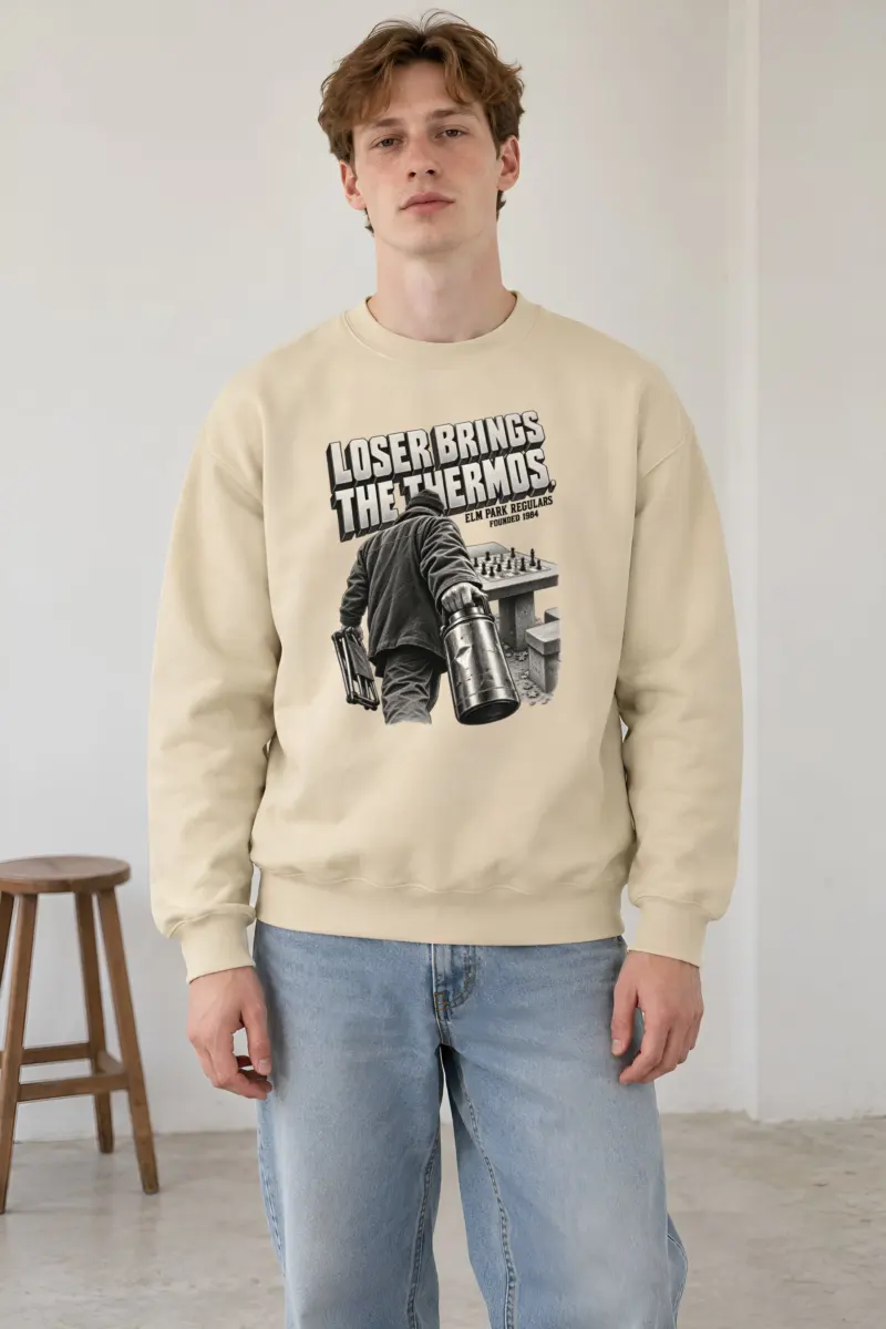 "Loser Brings The Thermos" Heavy Blend Unisex Crewneck Sweatshirt