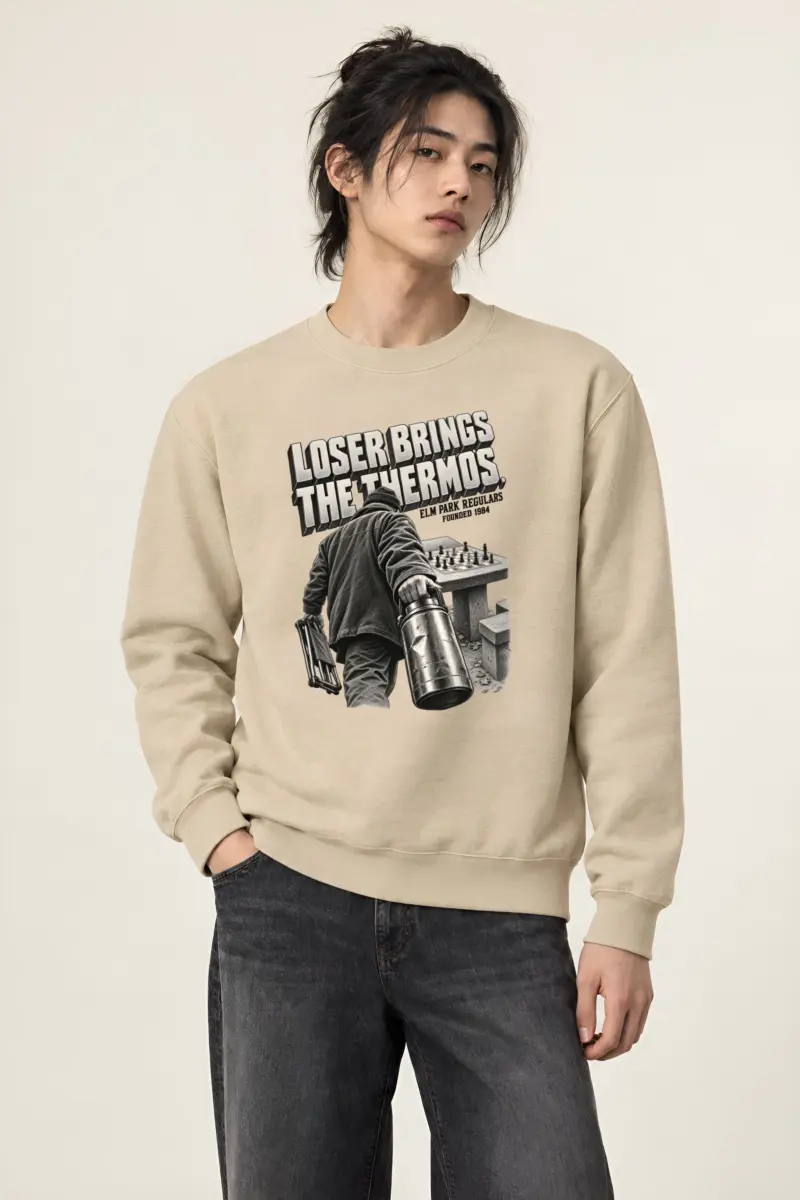 "Loser Brings The Thermos" Heavy Blend Unisex Crewneck Sweatshirt