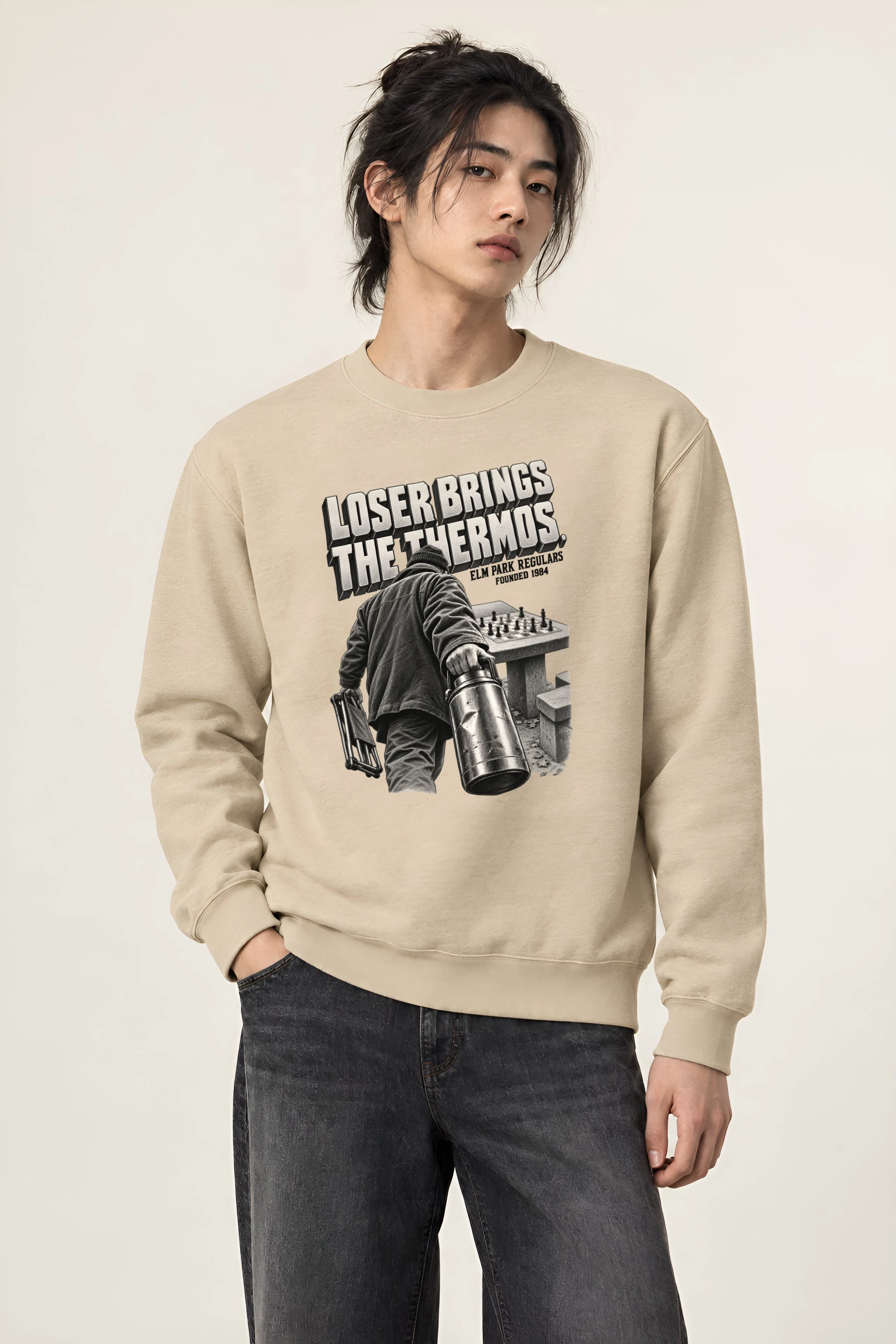 "Loser Brings The Thermos" Heavy Blend Unisex Crewneck Sweatshirt