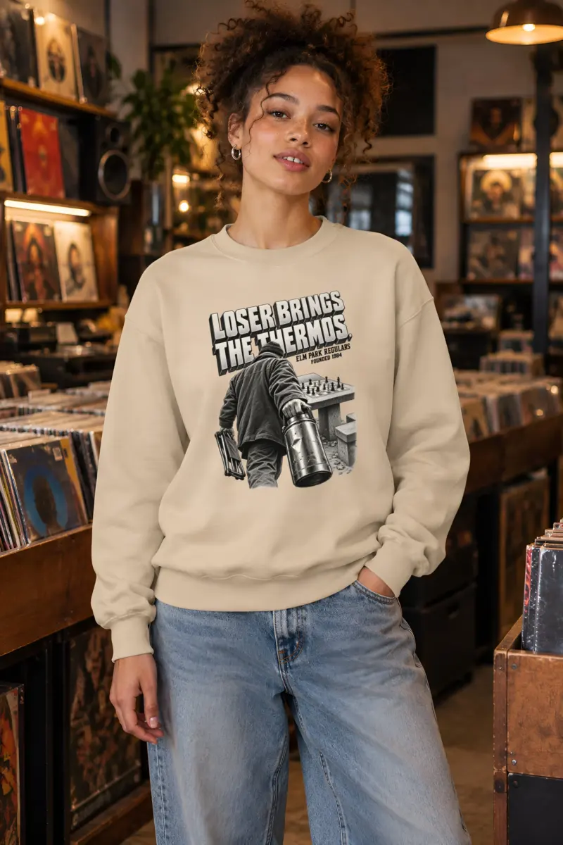 "Loser Brings The Thermos" Heavy Blend Unisex Crewneck Sweatshirt