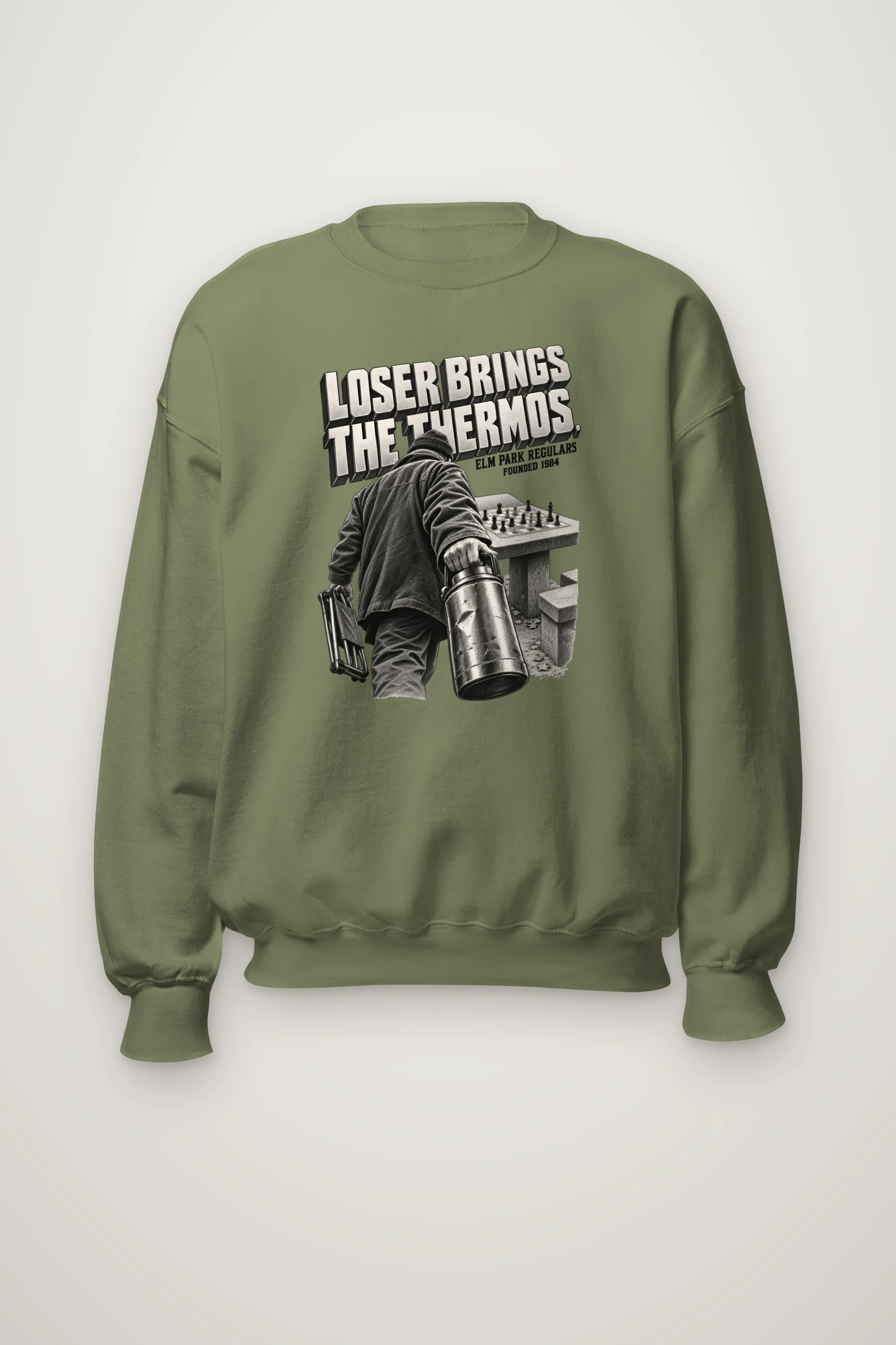 "Loser Brings The Thermos" Heavy Blend Unisex Crewneck Sweatshirt
