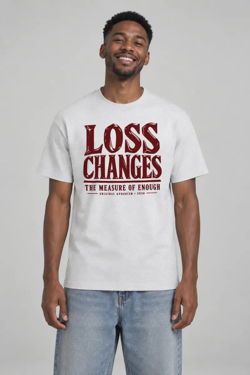 "Loss Changes the Measure" Heavyweight Unisex Crewneck T-shirt