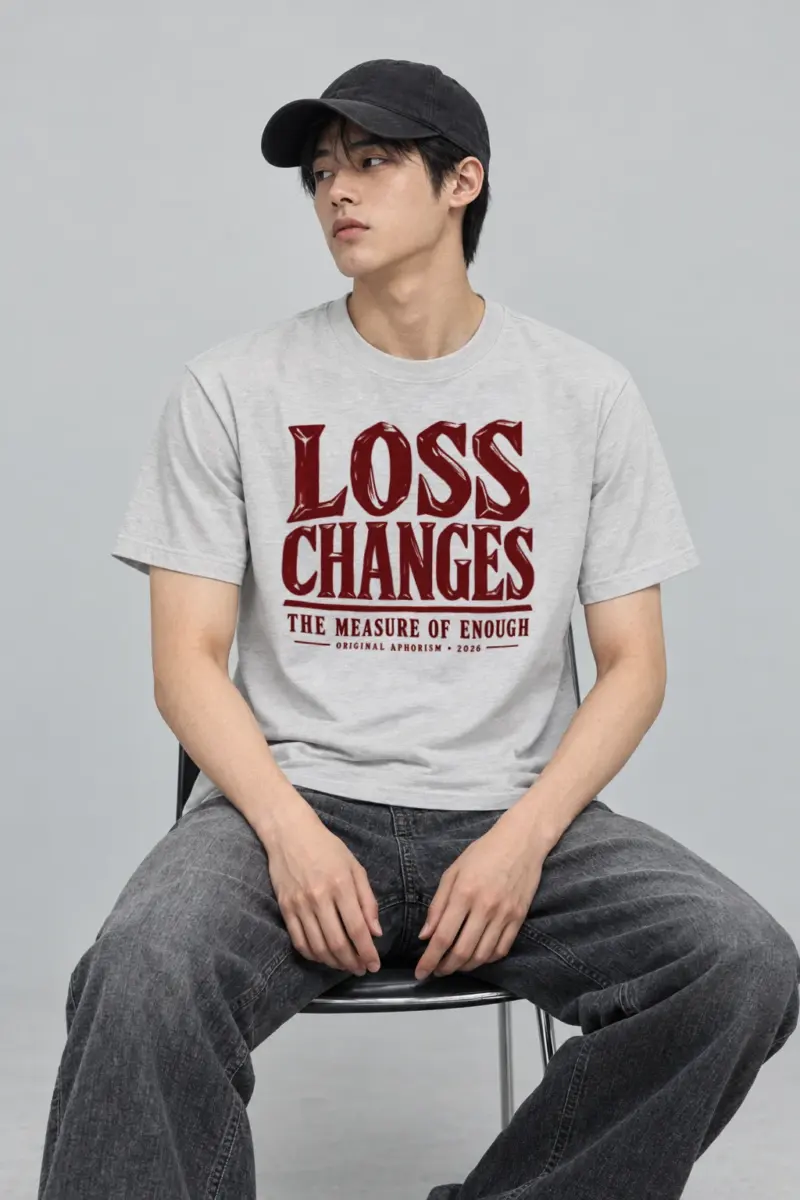 “Loss Changes the Measure” Heavyweight Unisex Crewneck T-shirt