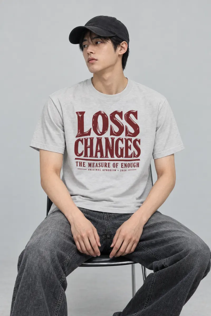 "Loss Changes the Measure" Heavyweight Unisex Crewneck T-shirt