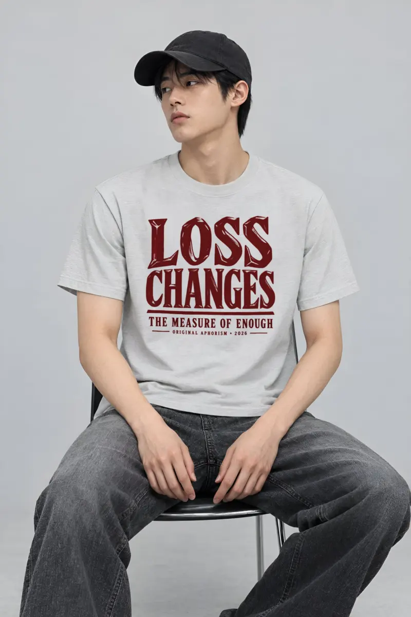 "Loss Changes the Measure" Heavyweight Unisex Crewneck T-shirt