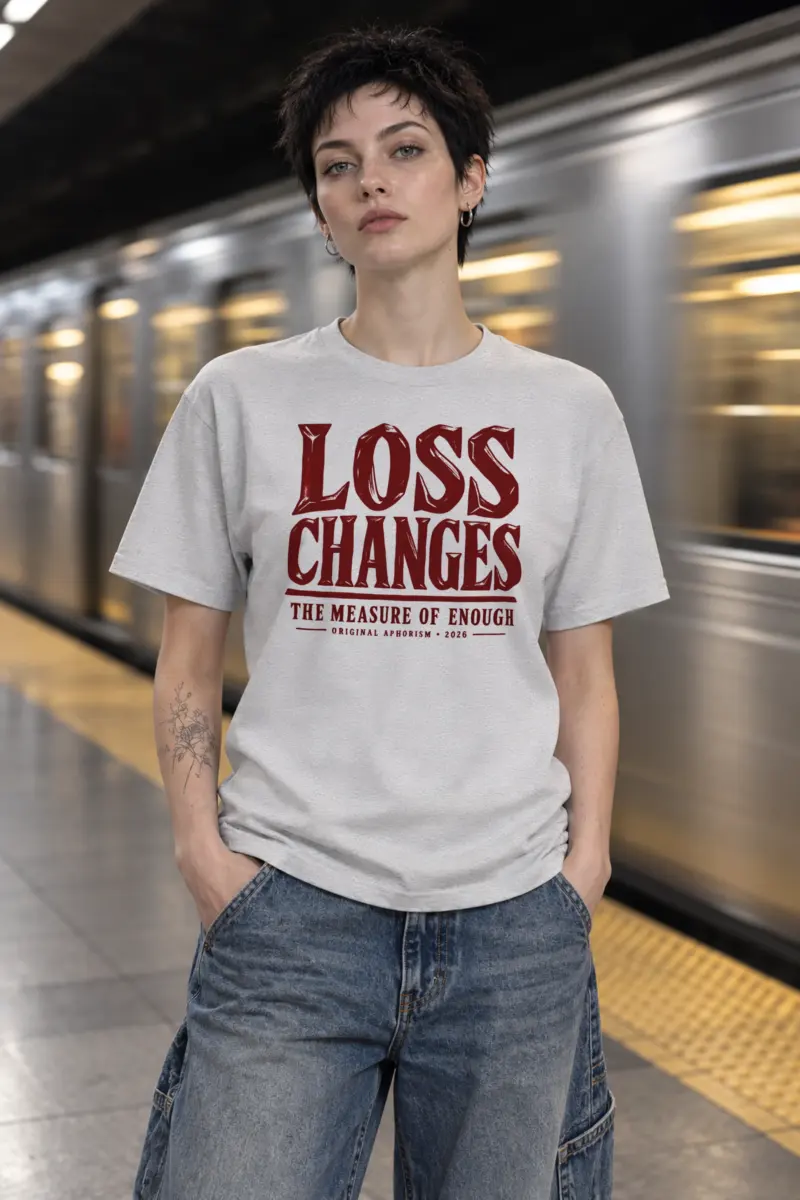 "Loss Changes the Measure" Heavyweight Unisex Crewneck T-shirt
