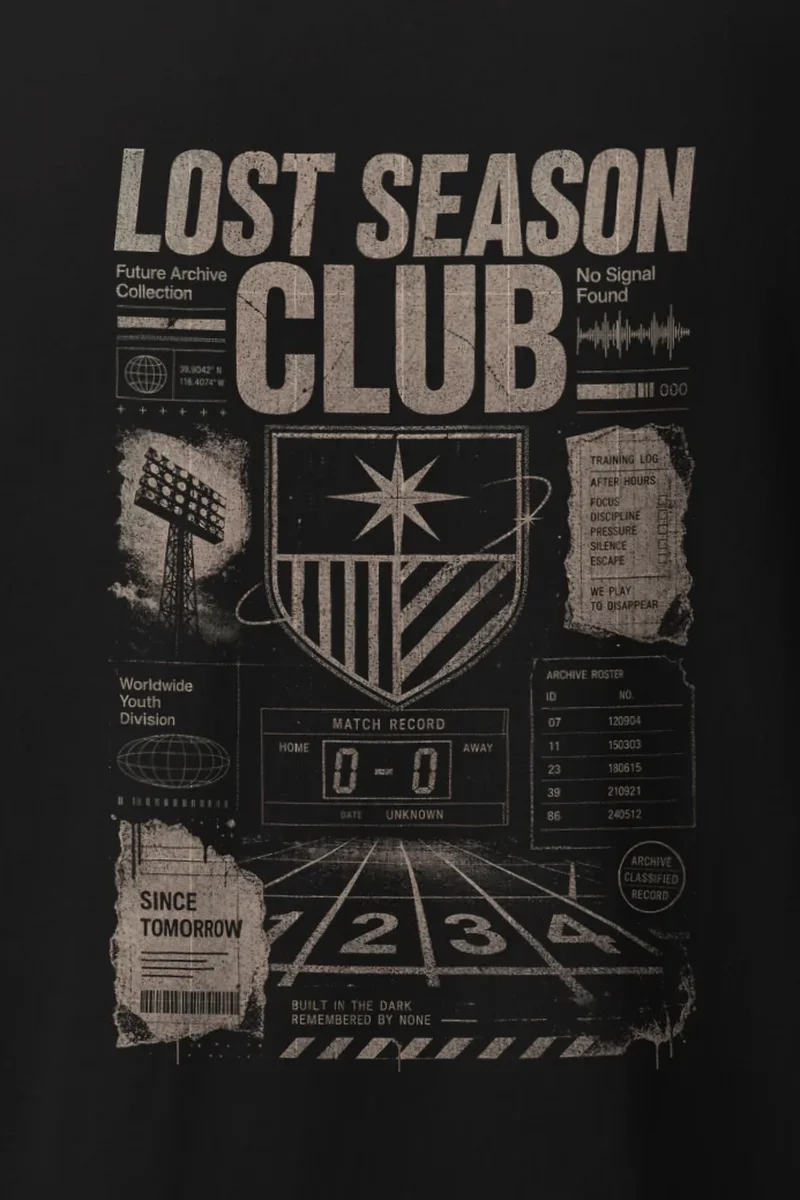"Lost Season Club" Heavyweight Unisex Crewneck T-shirt