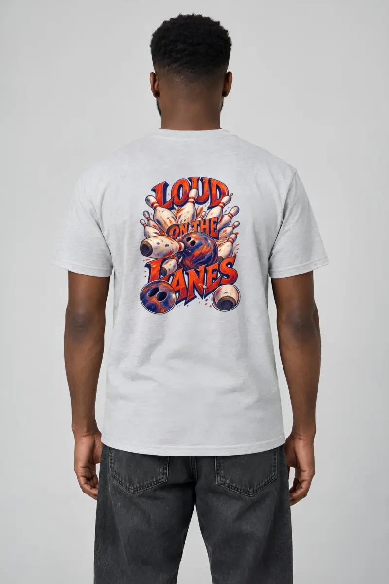 “Loud on the Lanes” Heavyweight Unisex Crewneck T-shirt