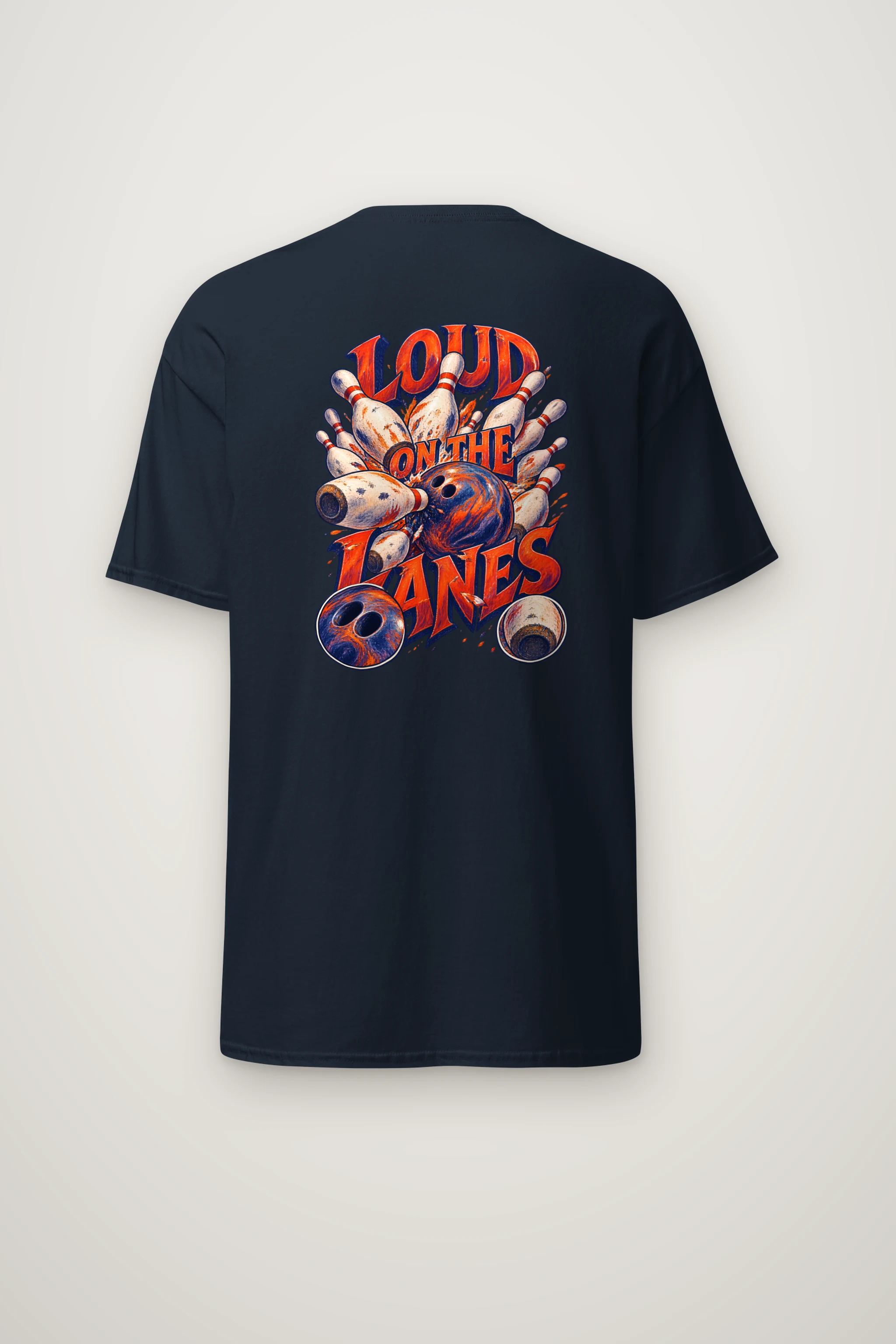 "Loud on the Lanes" Heavyweight Unisex Crewneck T-shirt