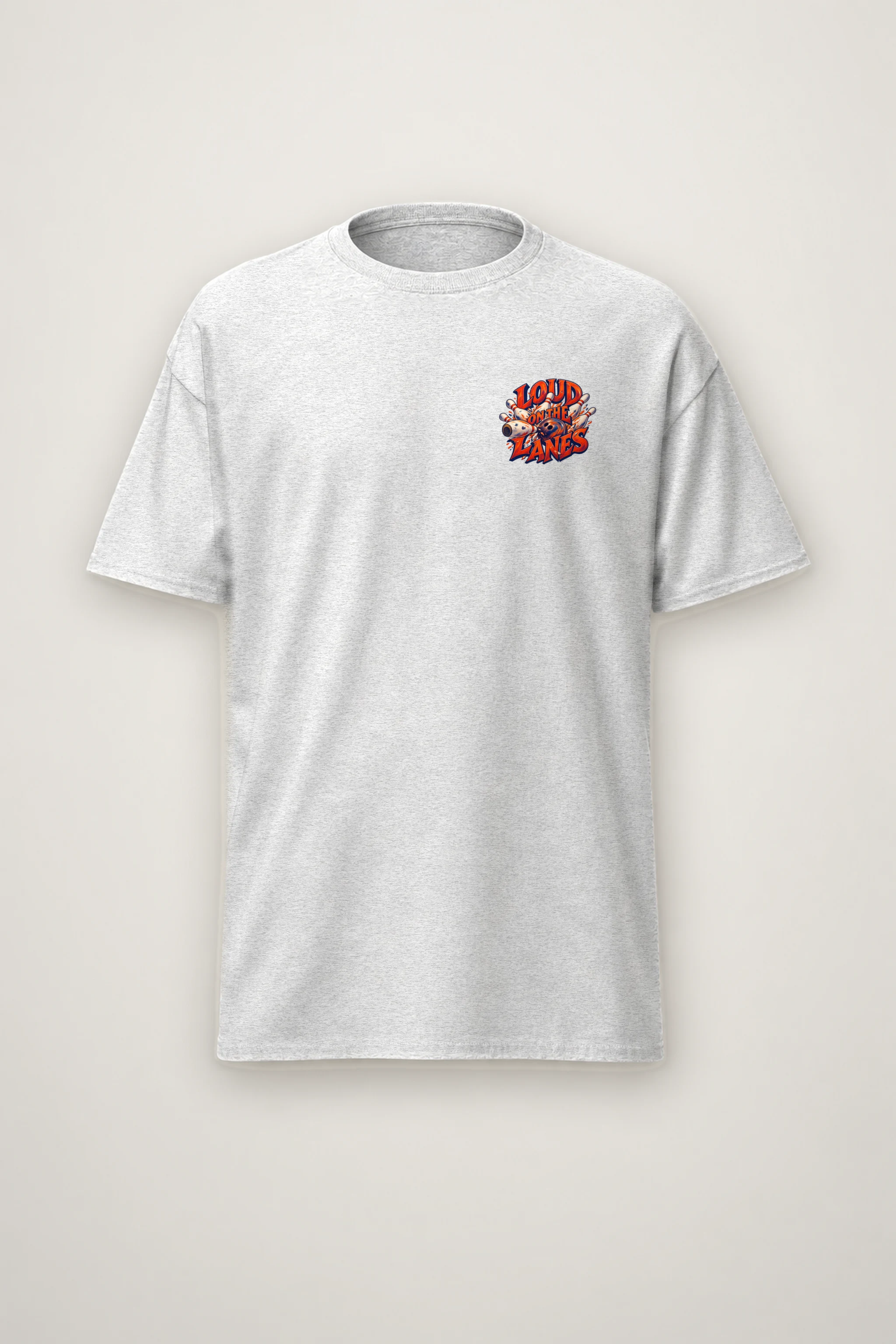 "Loud on the Lanes" Heavyweight Unisex Crewneck T-shirt