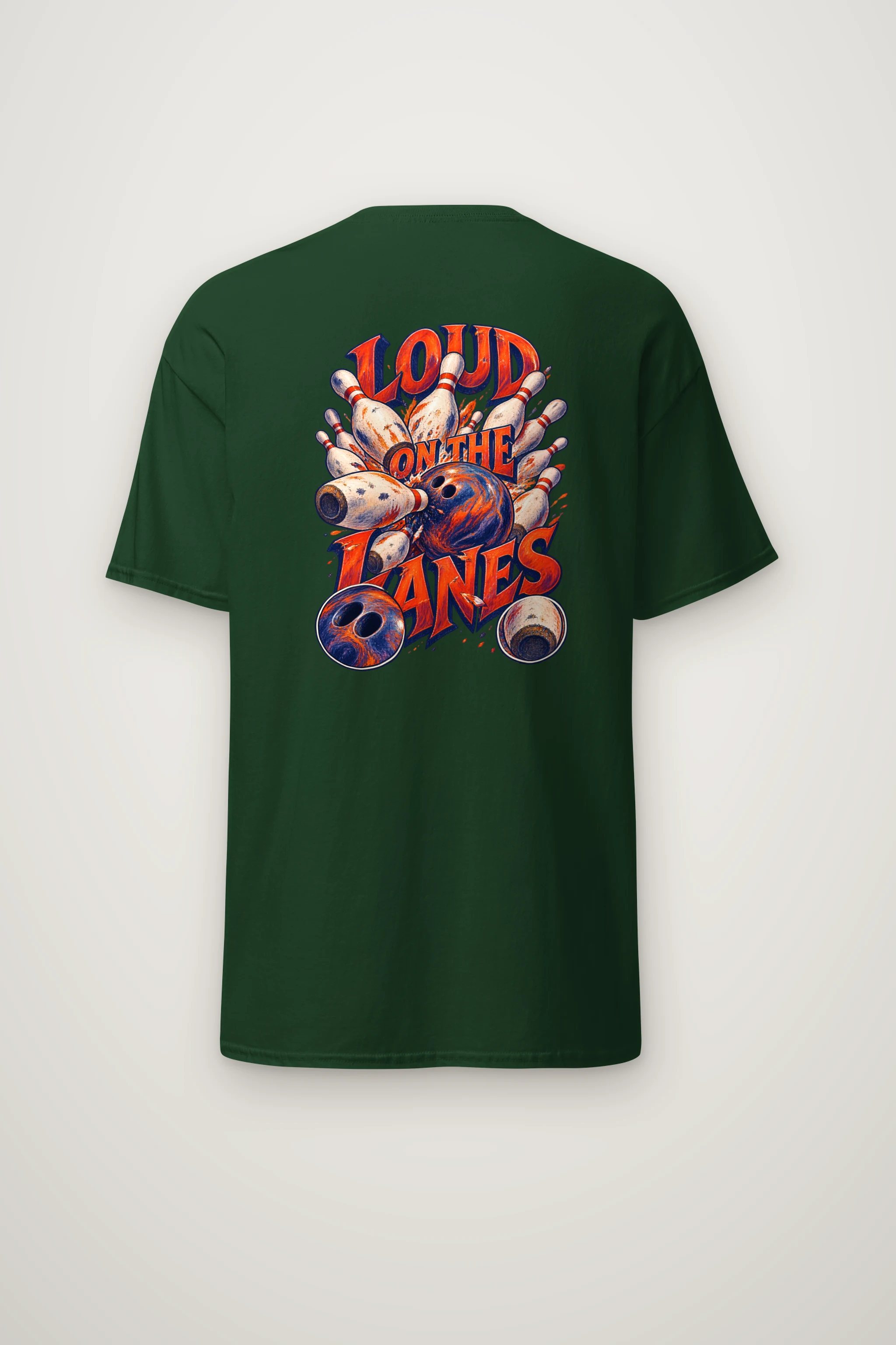 "Loud on the Lanes" Heavyweight Unisex Crewneck T-shirt