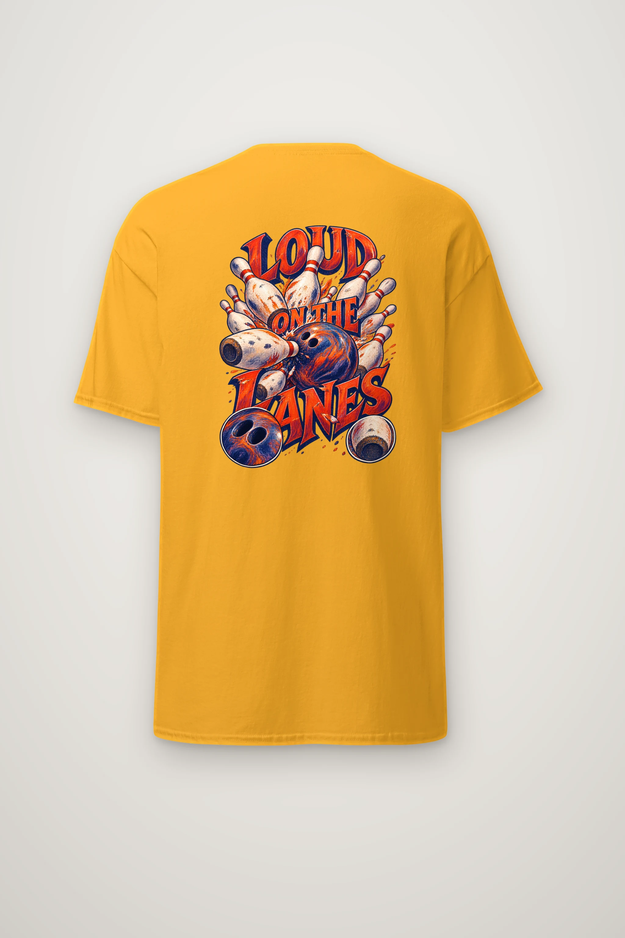"Loud on the Lanes" Heavyweight Unisex Crewneck T-shirt