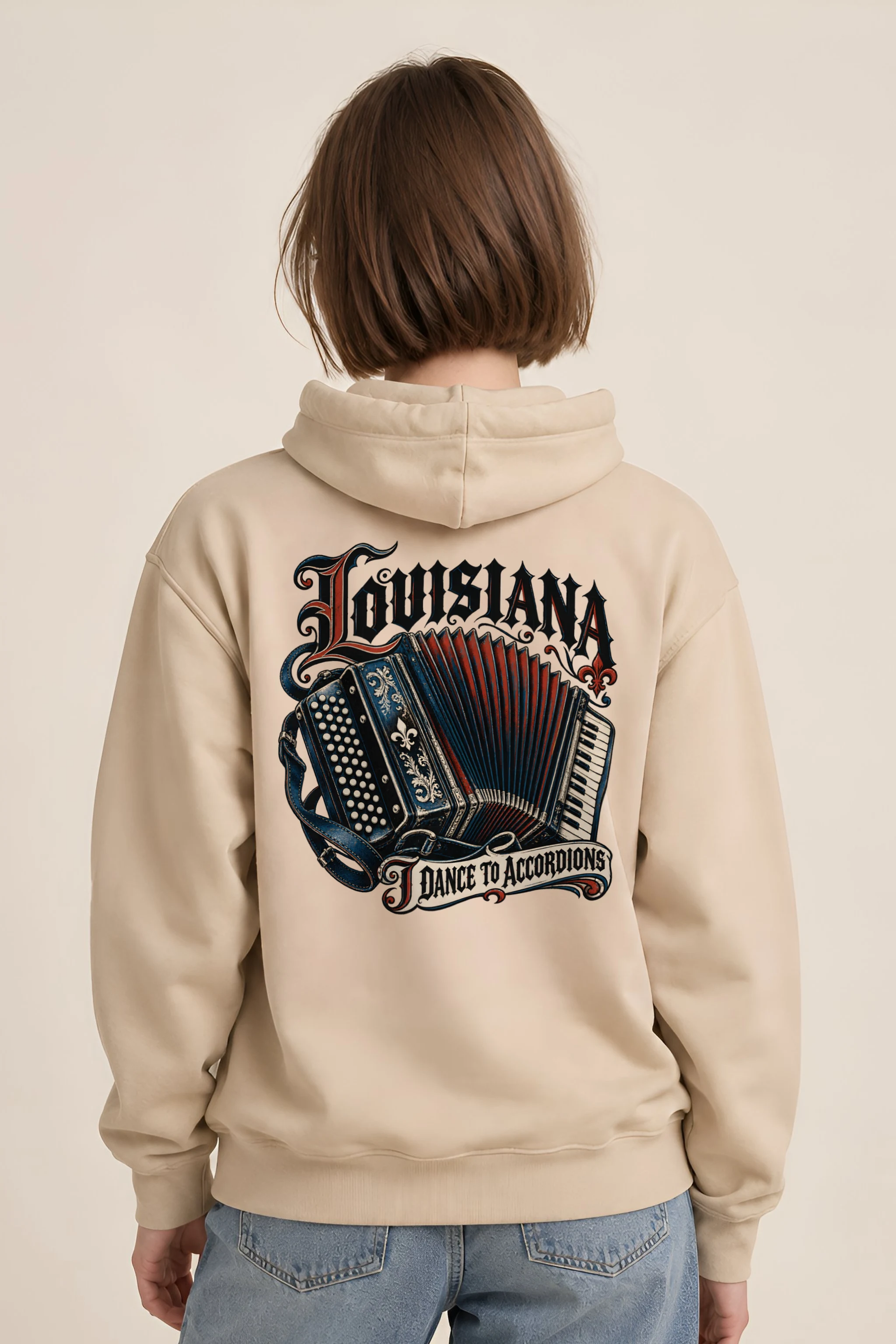 "Louisiana I Dance to Accordions" Heavy Blend Unisex Pullover Hoodie