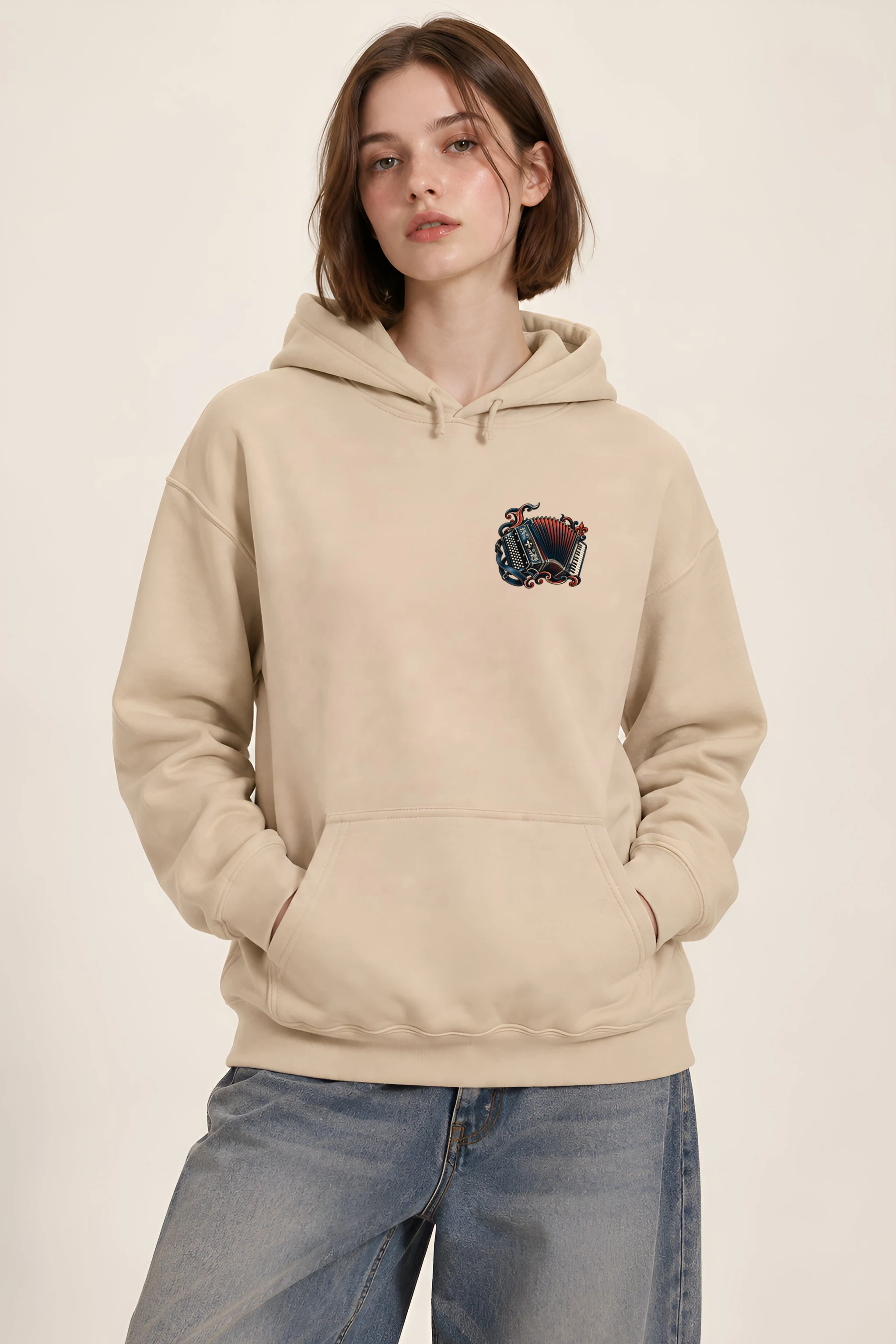"Louisiana I Dance to Accordions" Heavy Blend Unisex Pullover Hoodie