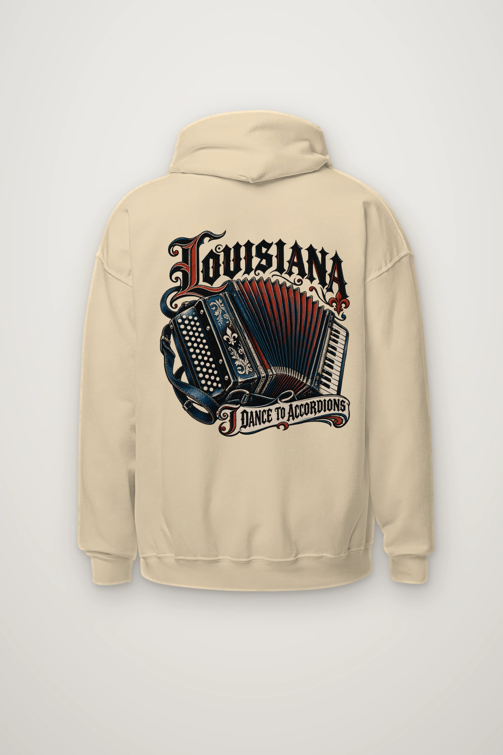"Louisiana I Dance to Accordions" Heavy Blend Unisex Pullover Hoodie
