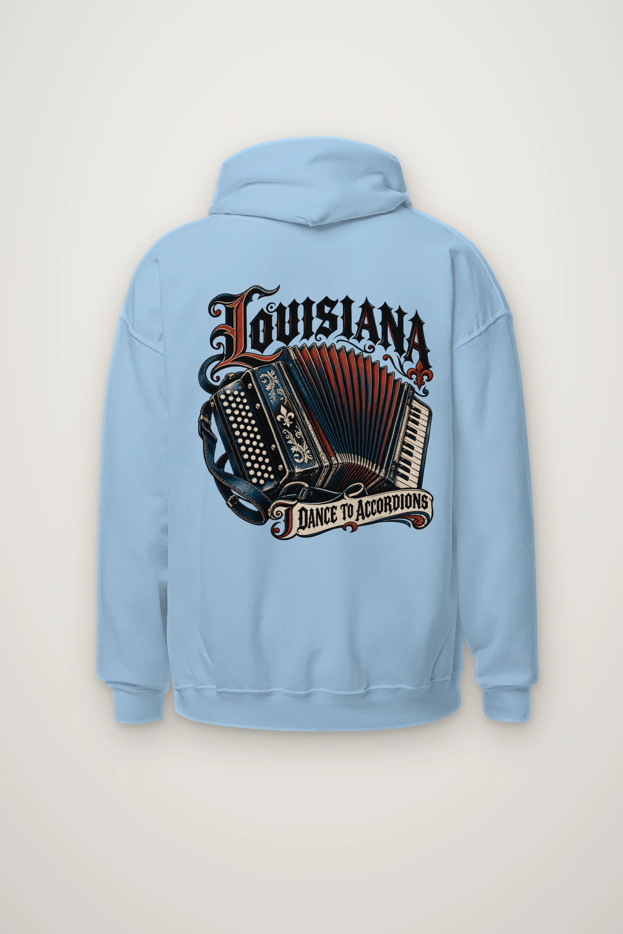 "Louisiana I Dance to Accordions" Heavy Blend Unisex Pullover Hoodie