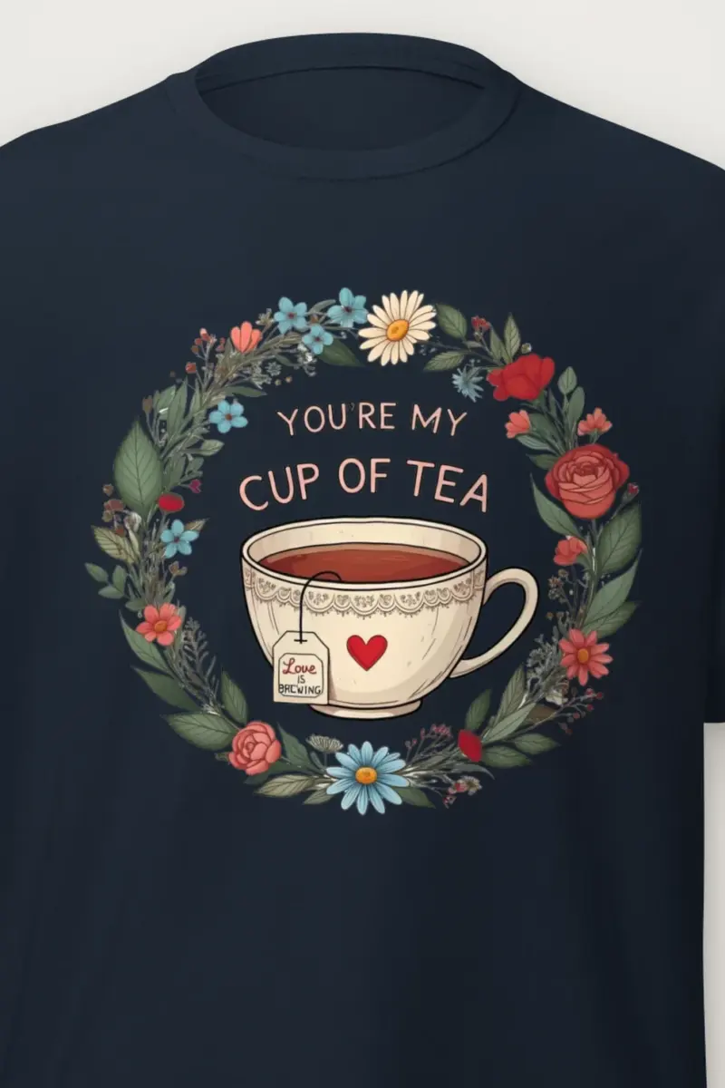 "Love Is Brewing" Heavyweight Unisex Crewneck T-shirt