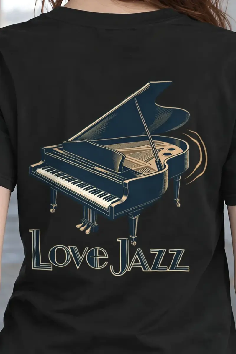 "Love Jazz" Heavyweight Unisex Crewneck T-shirt