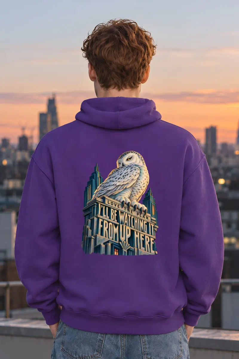 “Love The Plan Owl” Unisex Pullover Hoodie