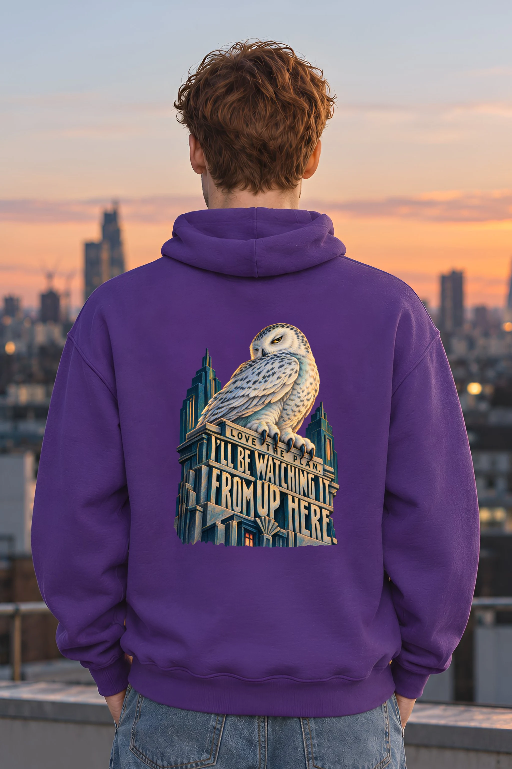 "Love The Plan Owl" Unisex Pullover Hoodie