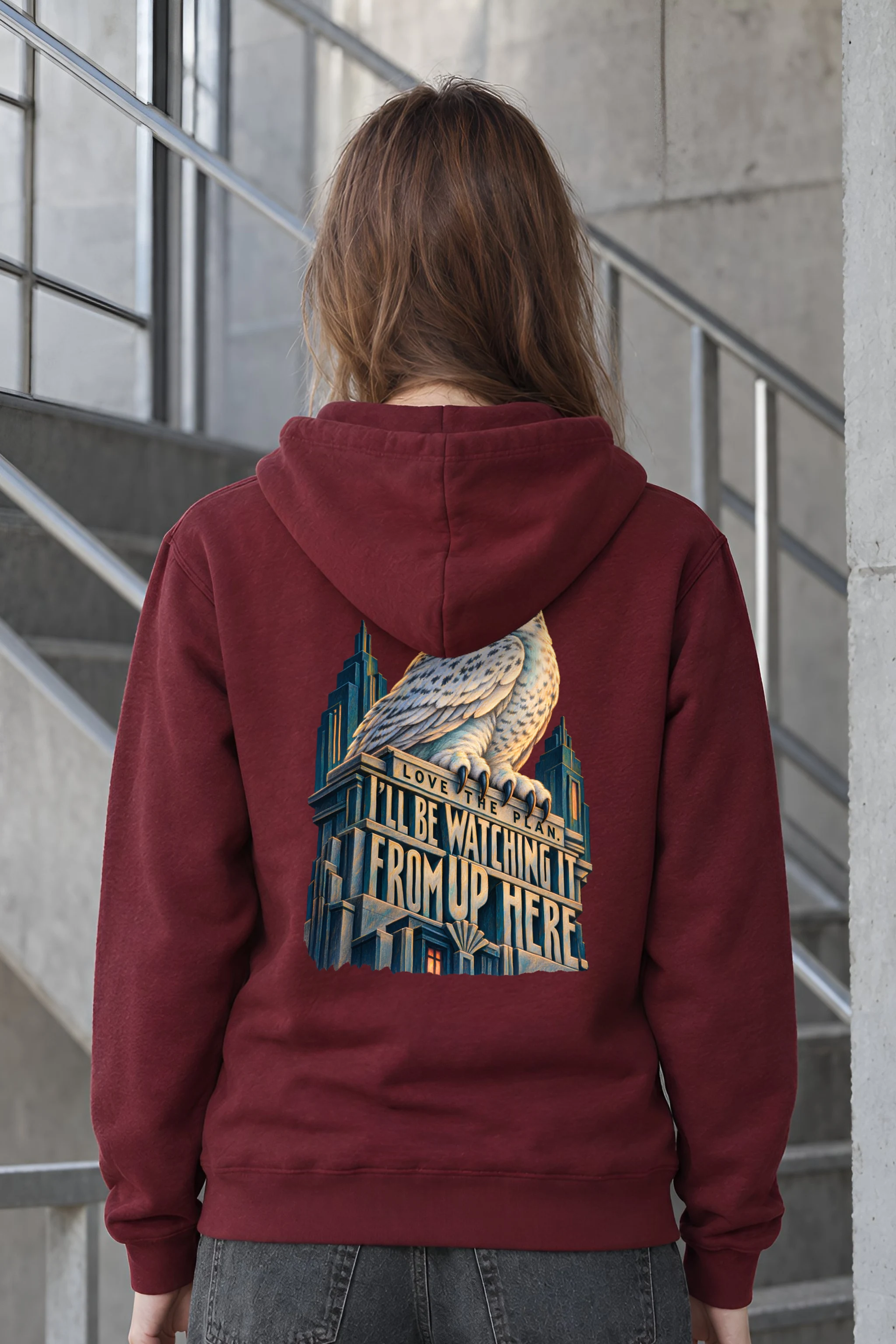"Love The Plan Owl" Unisex Pullover Hoodie
