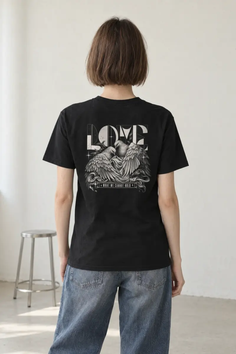 "Love What We Cannot Hold" Heavyweight Unisex Crewneck T-shirt