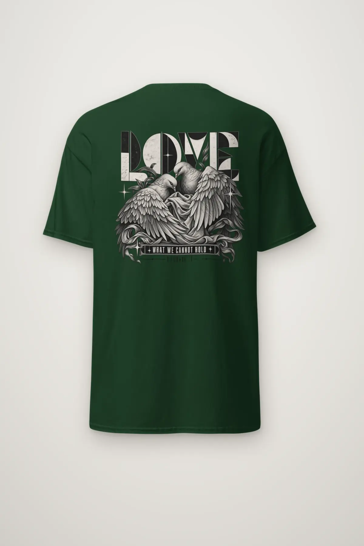 "Love What We Cannot Hold" Heavyweight Unisex Crewneck T-shirt