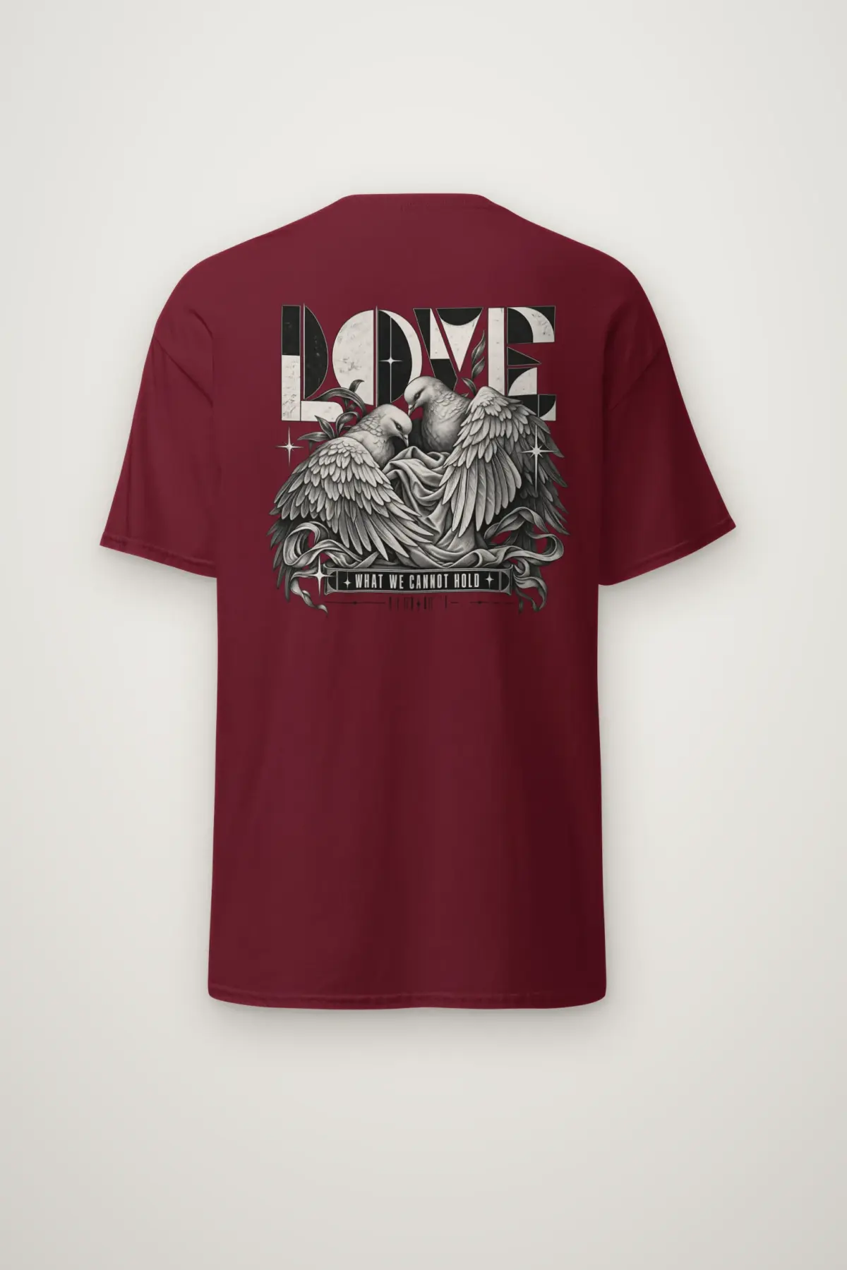 "Love What We Cannot Hold" Heavyweight Unisex Crewneck T-shirt