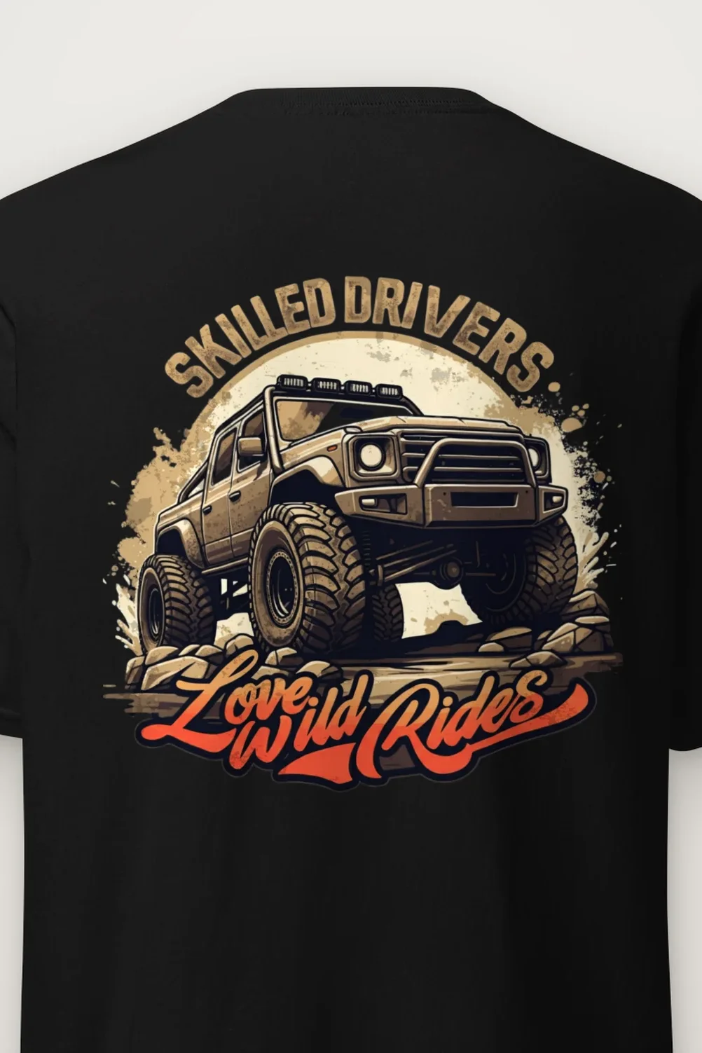 "Love Wild Rides" Heavyweight Unisex Crewneck T-shirt