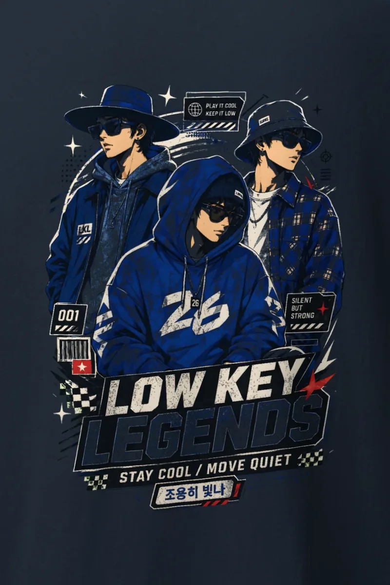 "Low Key Legends" Heavyweight Unisex Crewneck T-shirt
