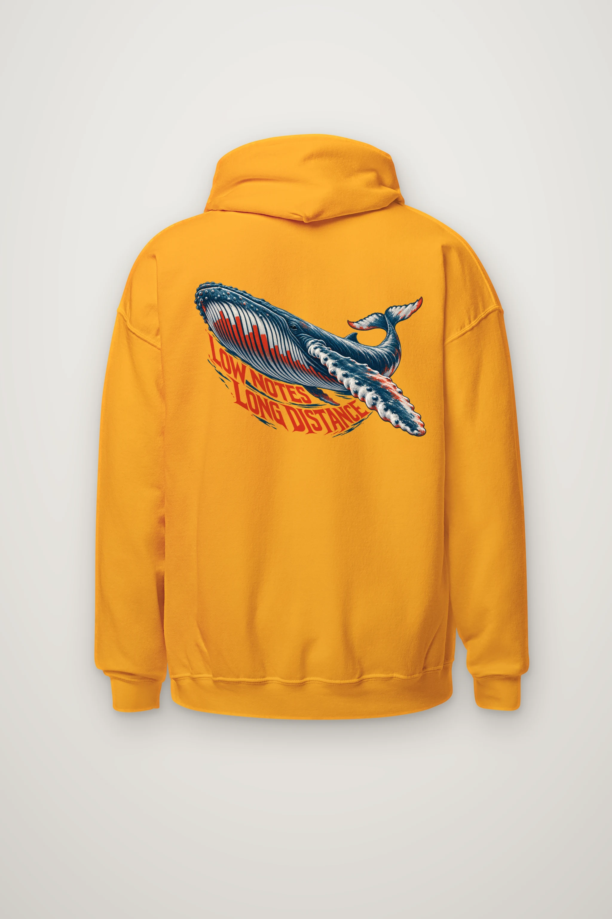 "Low Notes, Long Distance" Heavy Blend Unisex Pullover Hoodie