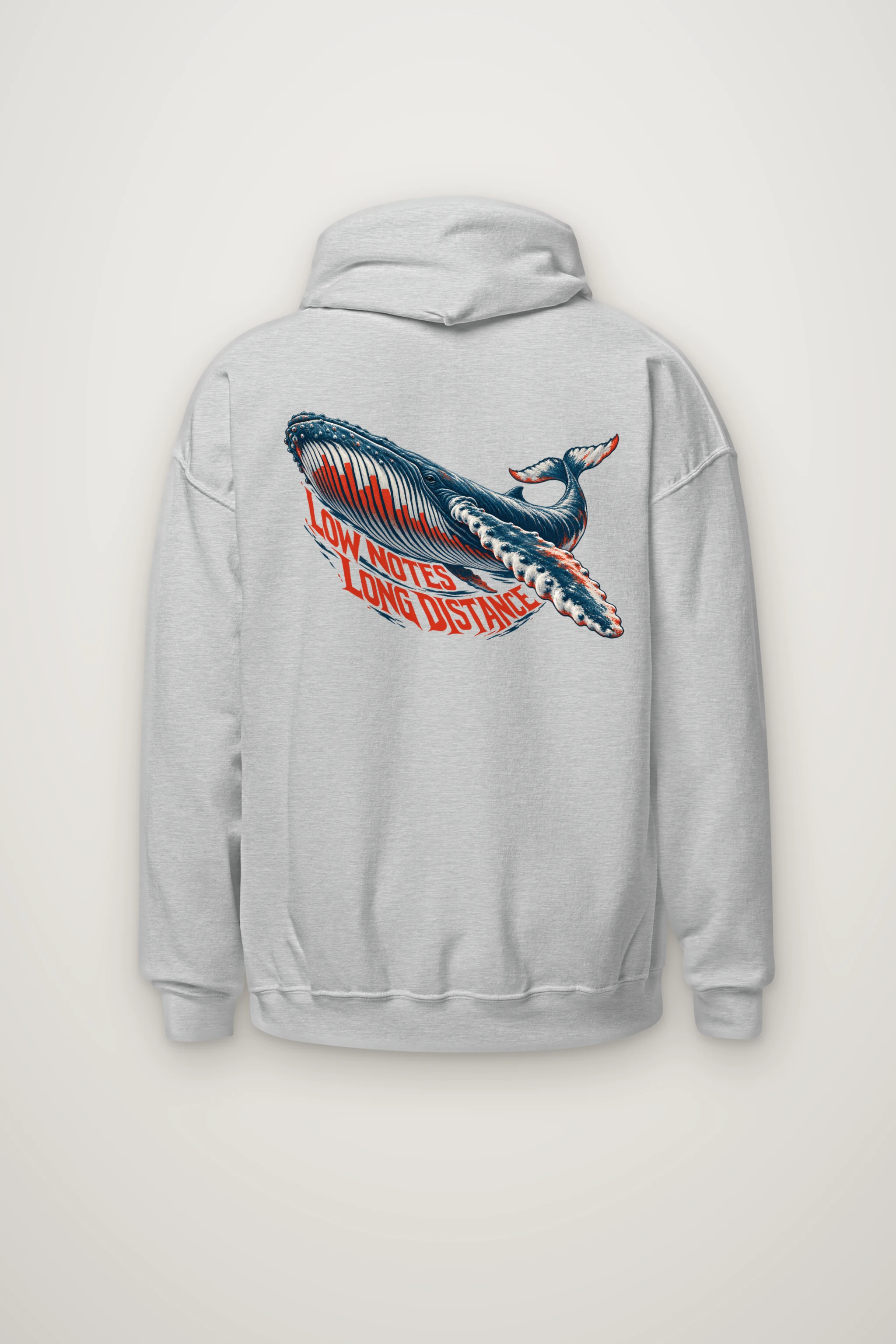 "Low Notes, Long Distance" Heavy Blend Unisex Pullover Hoodie