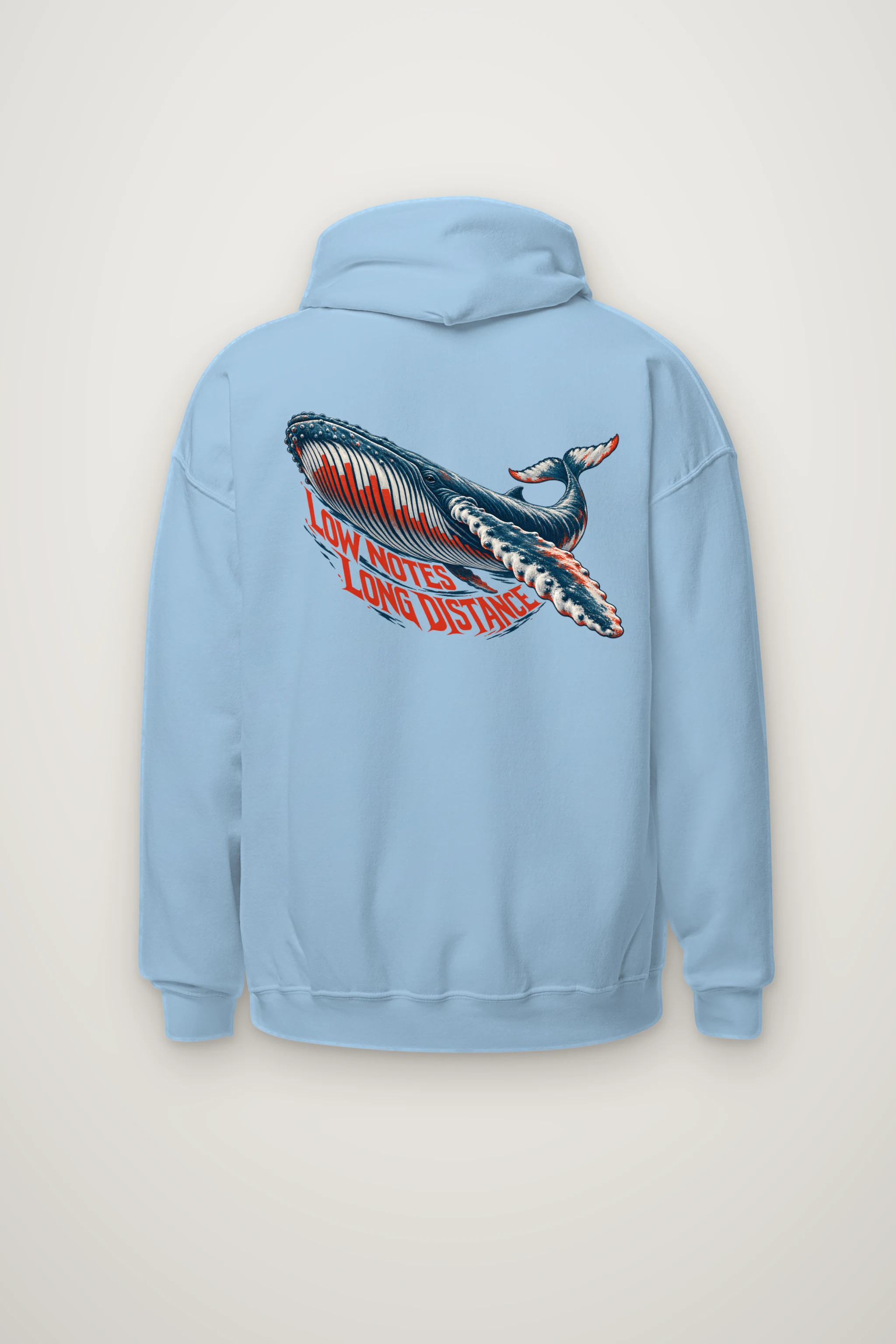 "Low Notes, Long Distance" Heavy Blend Unisex Pullover Hoodie