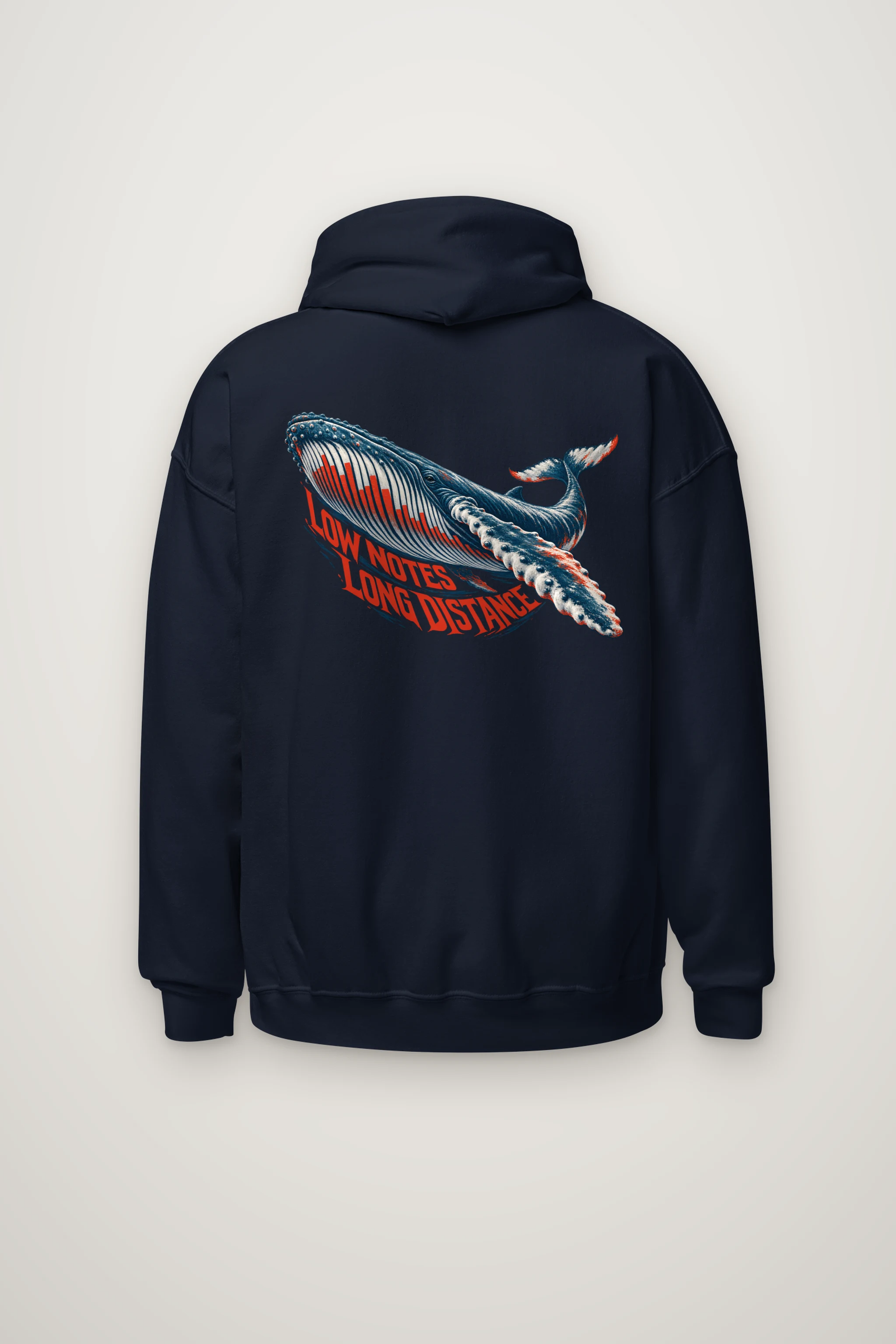 "Low Notes, Long Distance" Heavy Blend Unisex Pullover Hoodie
