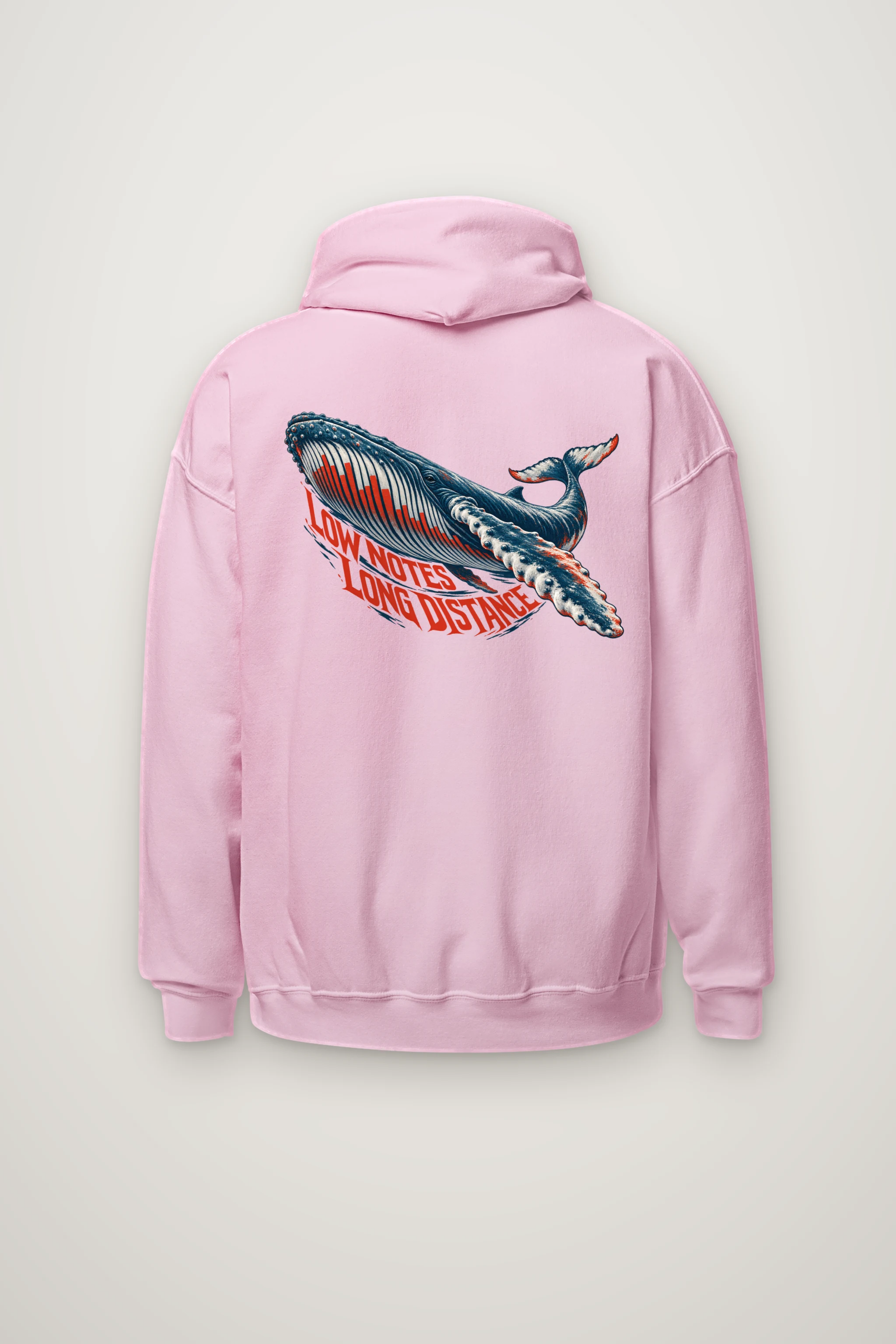 "Low Notes, Long Distance" Heavy Blend Unisex Pullover Hoodie