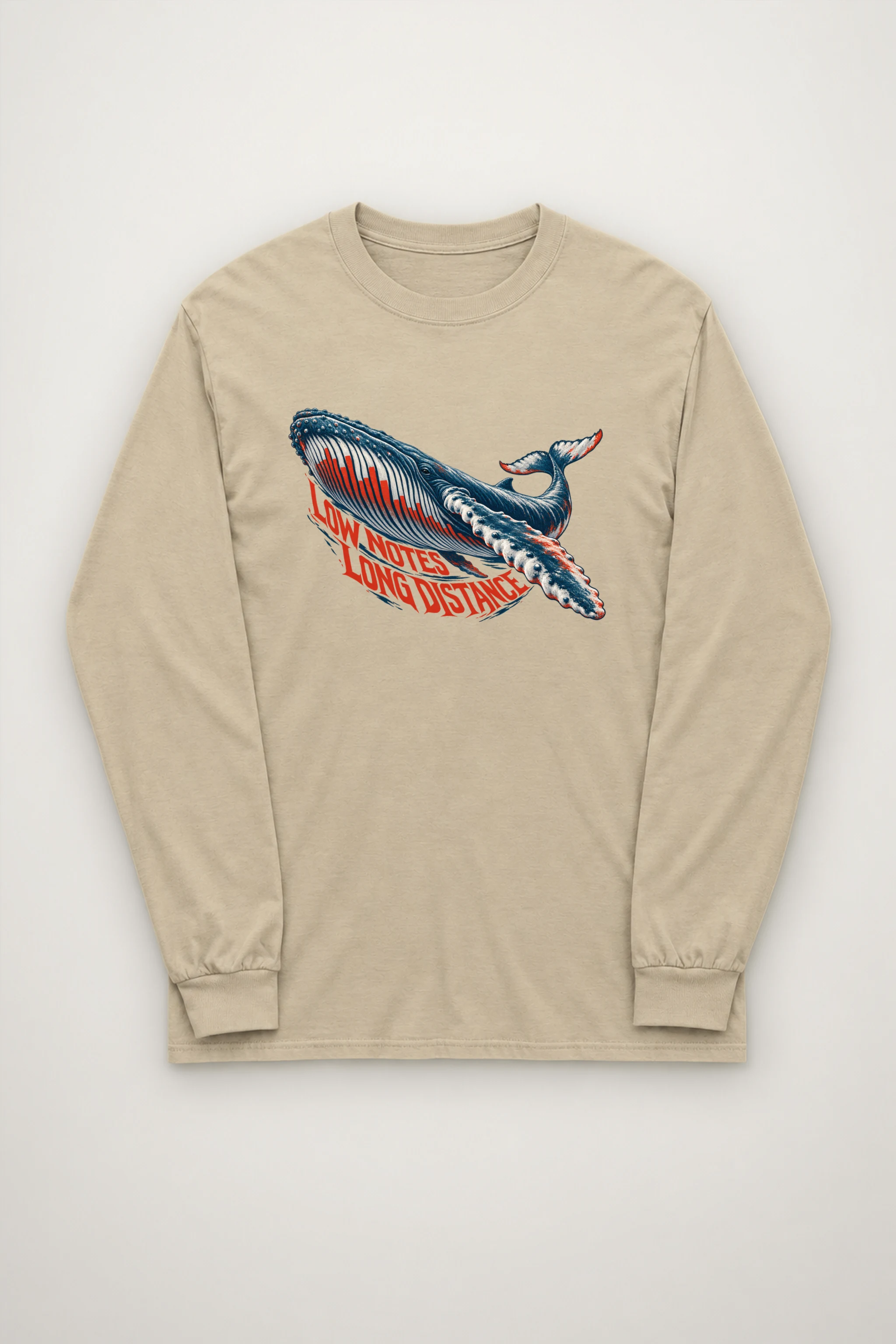 "Low Notes, Long Distance" Unisex Longsleeve T-shirt