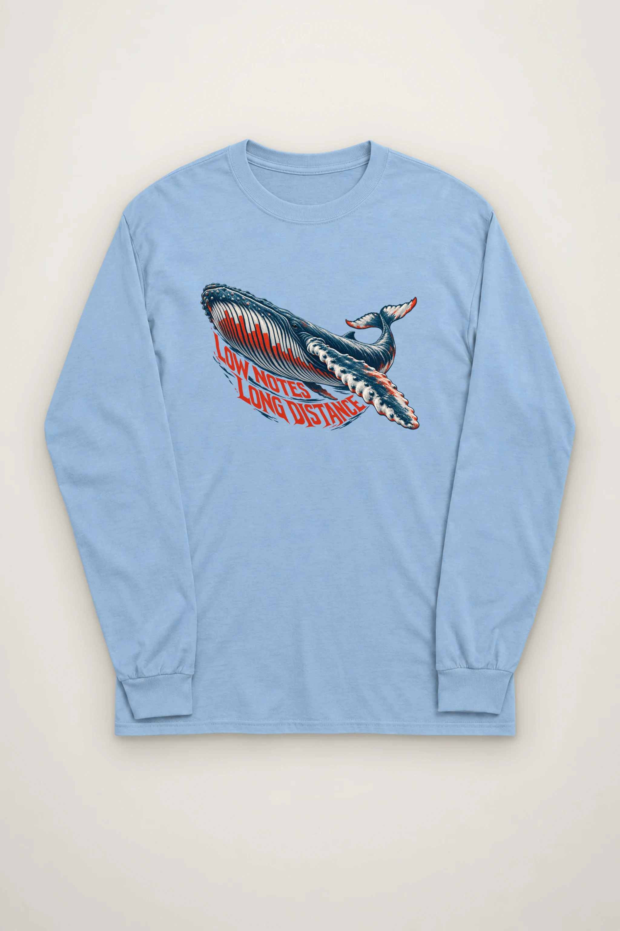 "Low Notes, Long Distance" Unisex Longsleeve T-shirt
