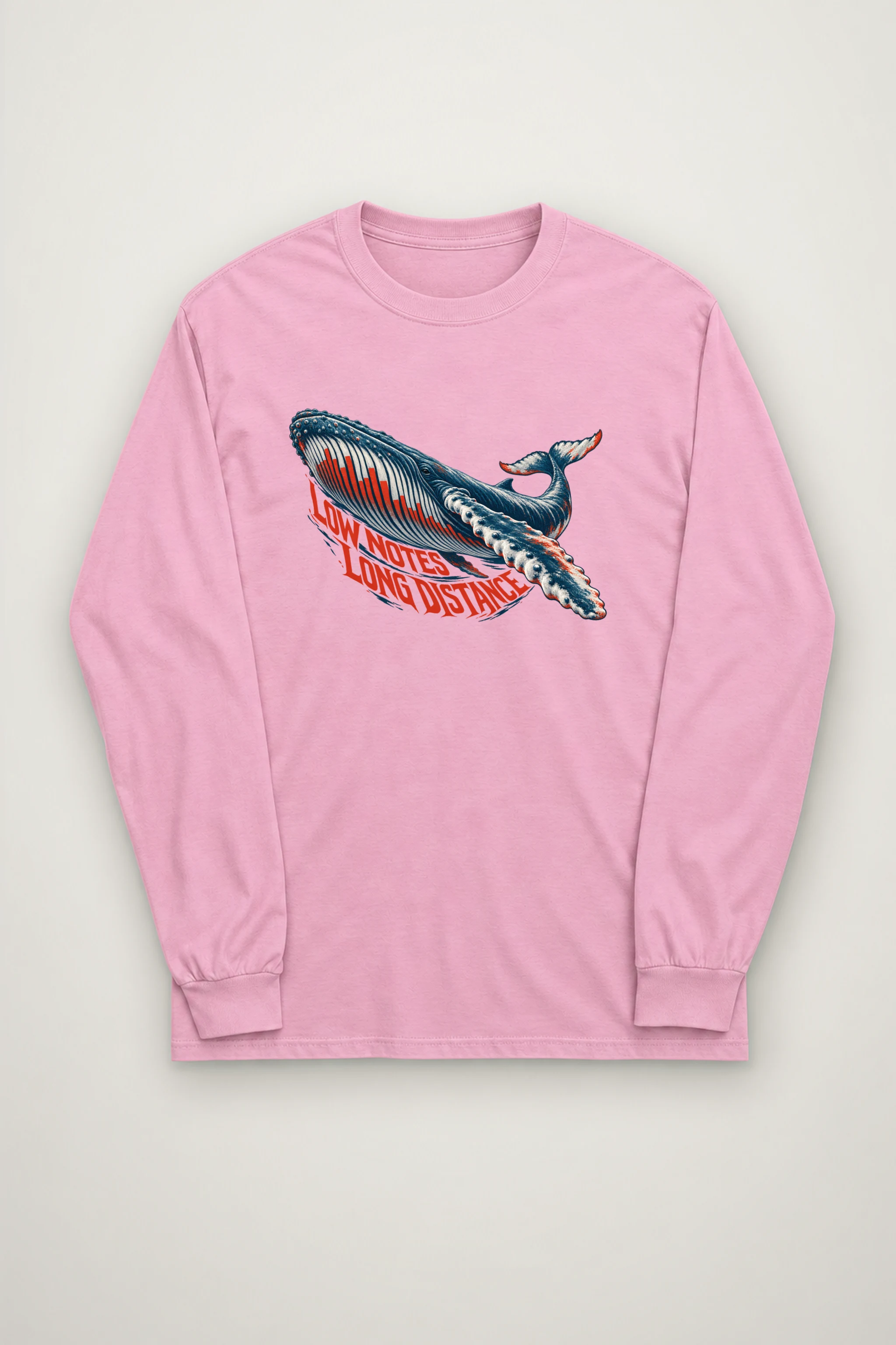 "Low Notes, Long Distance" Unisex Longsleeve T-shirt