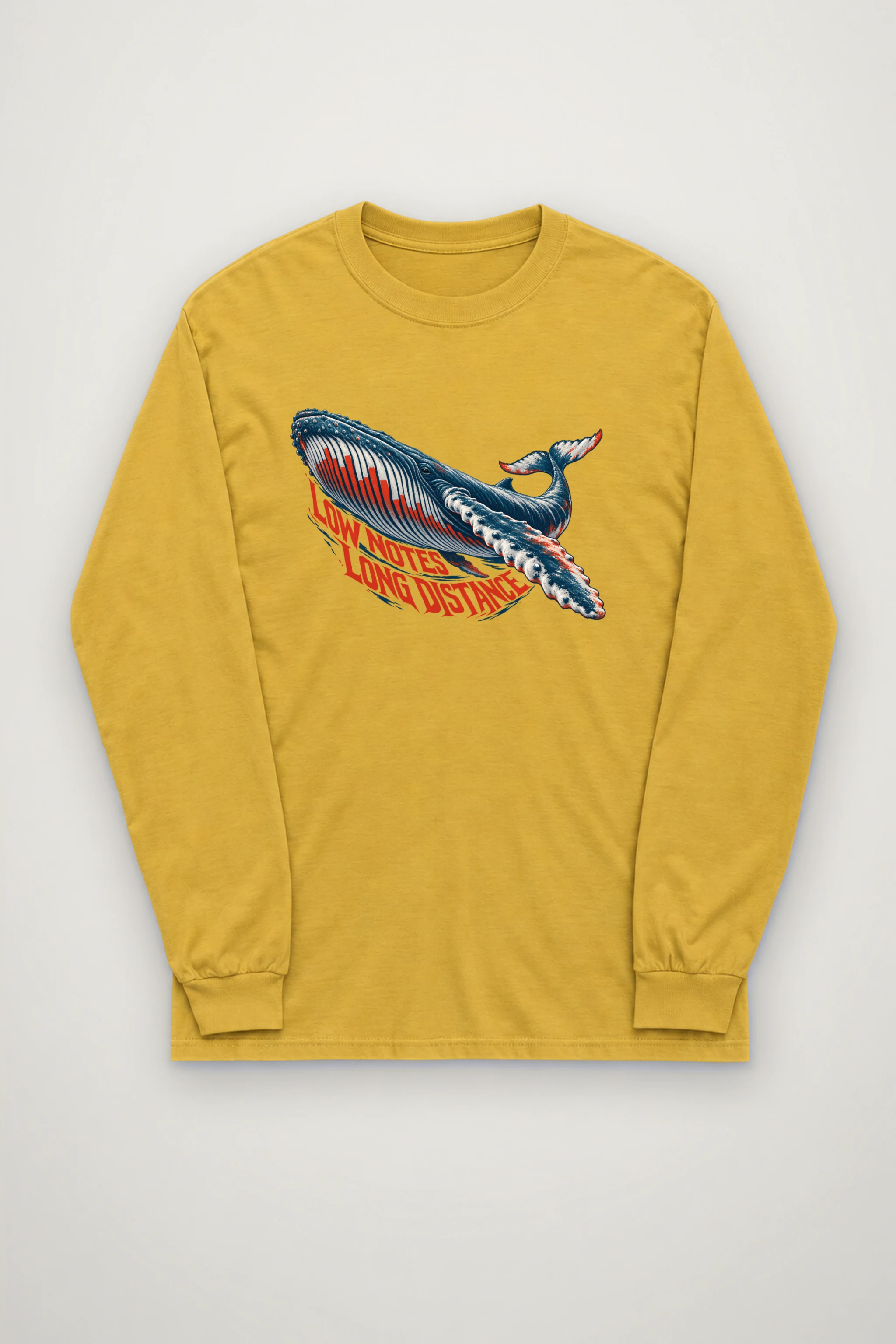 "Low Notes, Long Distance" Unisex Longsleeve T-shirt