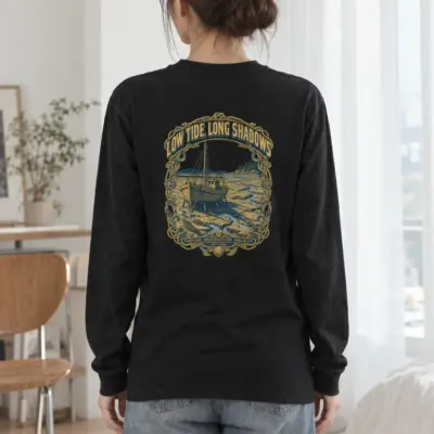 "Low Tide, Long Shadows" Unisex Longsleeve T-shirt