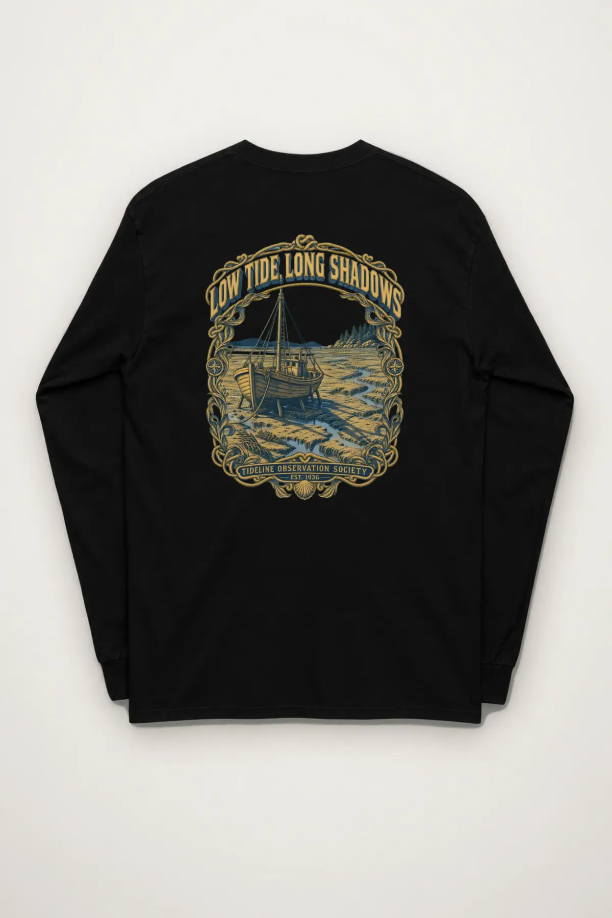 "Low Tide, Long Shadows" Unisex Longsleeve T-shirt