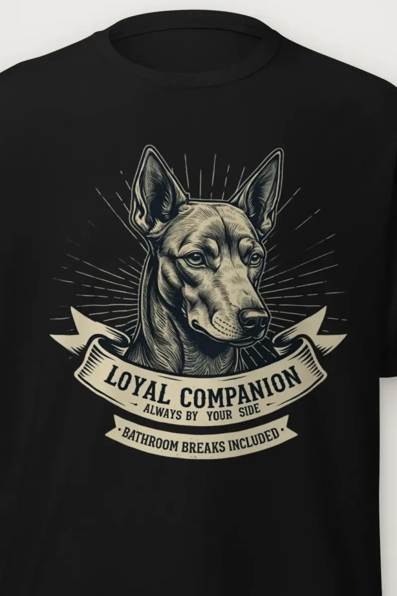 "Loyal Companion" Heavyweight Unisex Crewneck T-shirt