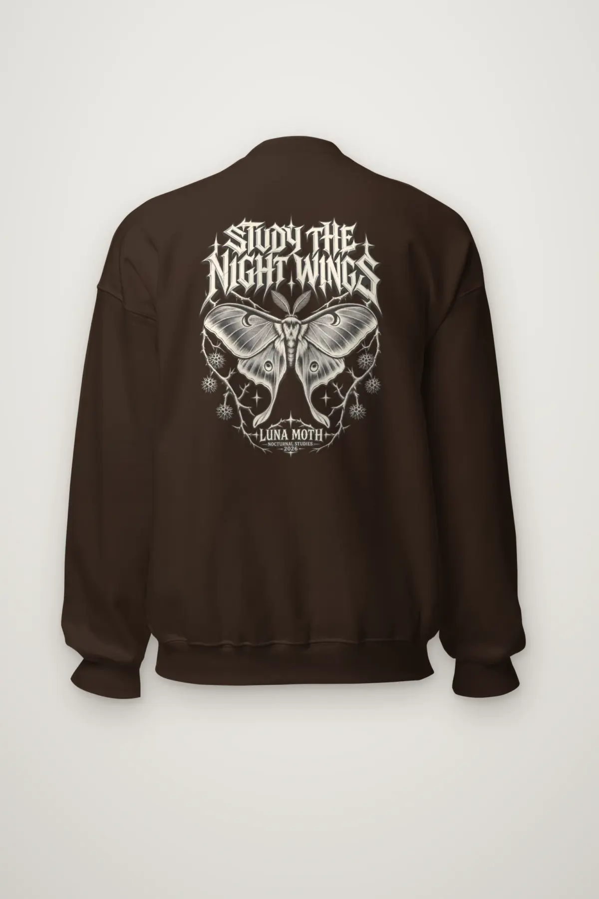 "Luna Moth Nocturnal Studies" Heavy Blend Unisex Crewneck Sweatshirt