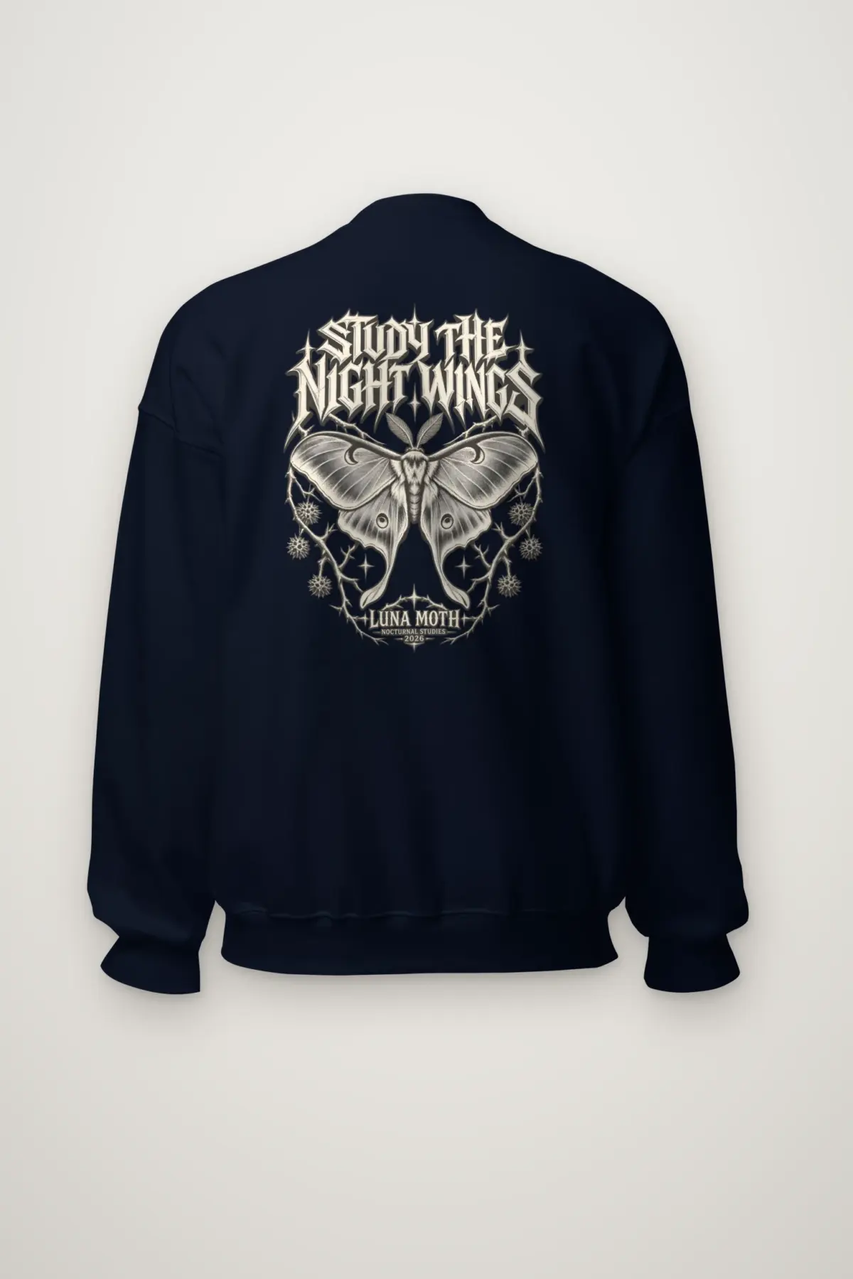 "Luna Moth Nocturnal Studies" Heavy Blend Unisex Crewneck Sweatshirt
